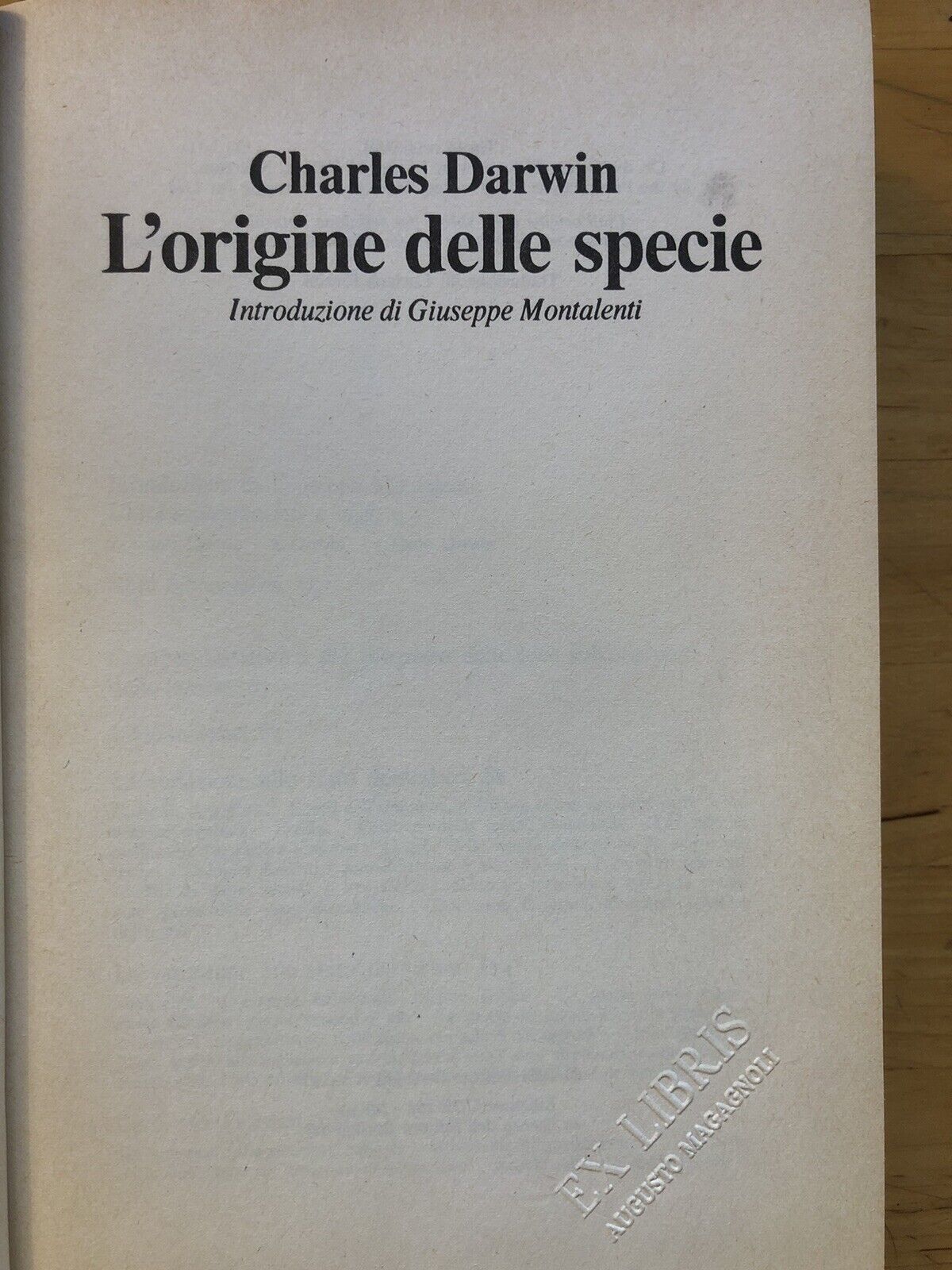 L'origine delle specie - Charles Darwin, CDE 1984