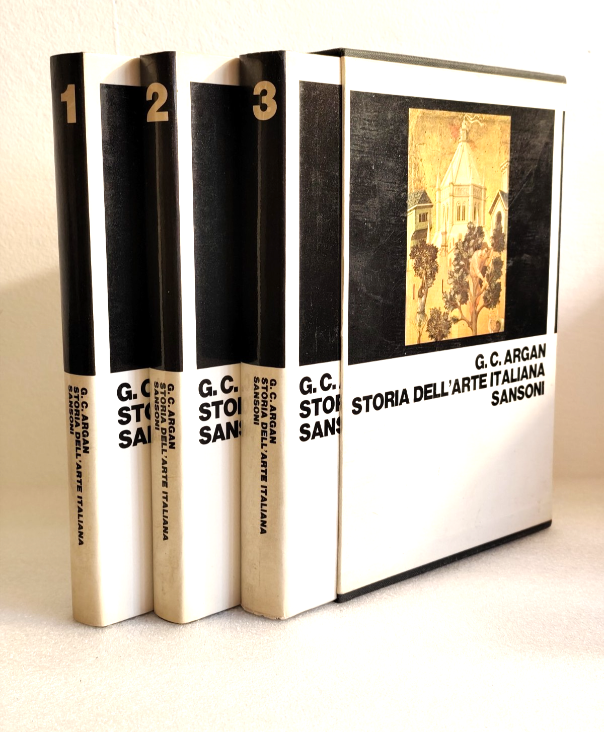Storia dell'arte Italiana G. C. Argan, Sansoni Completa in 3 voll cofanetto 1975