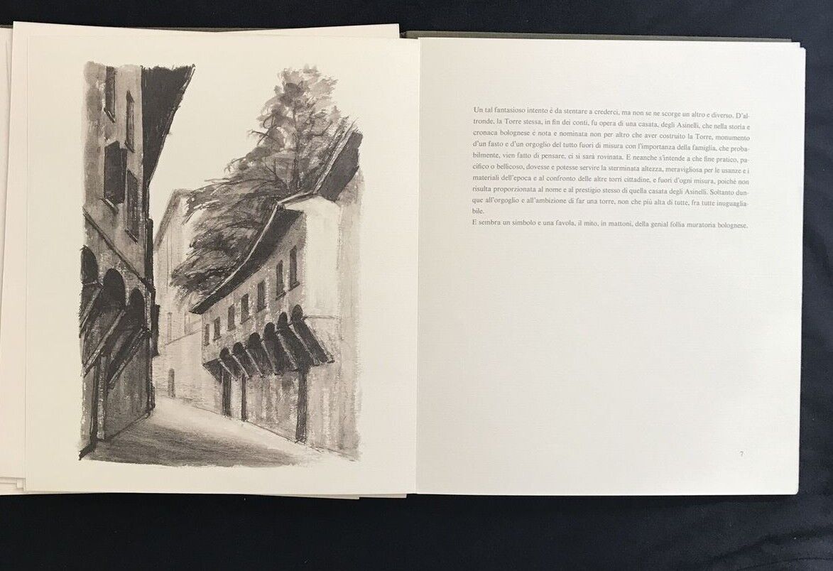 Omaggio a Riccardo Bacchelli ILLUSTRAZIONI ARTE BOLOGNA, IMMAGINI DI BOLOGNA