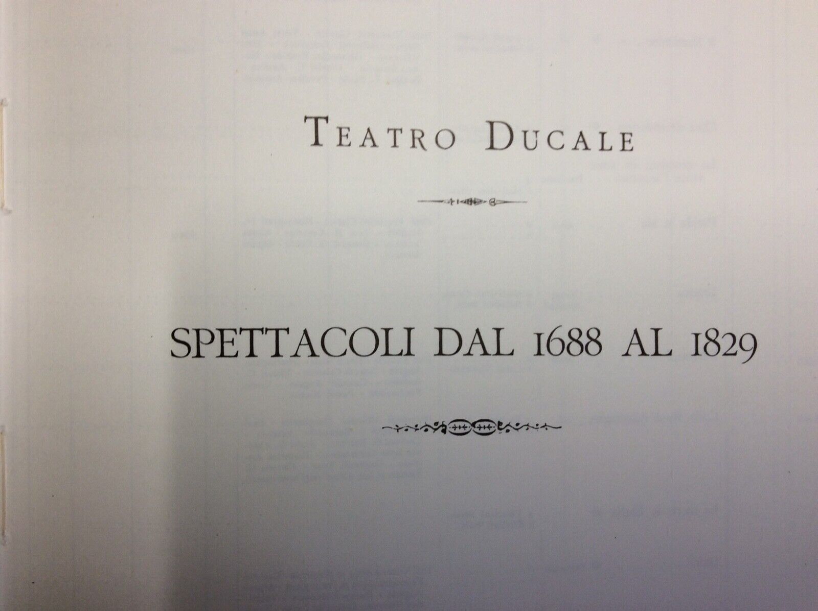 PARMA - SPETTACOLI DRAMMATICO-MUSICALI, COREOGRAFICI IN PARMA, FERRARI, FORNI