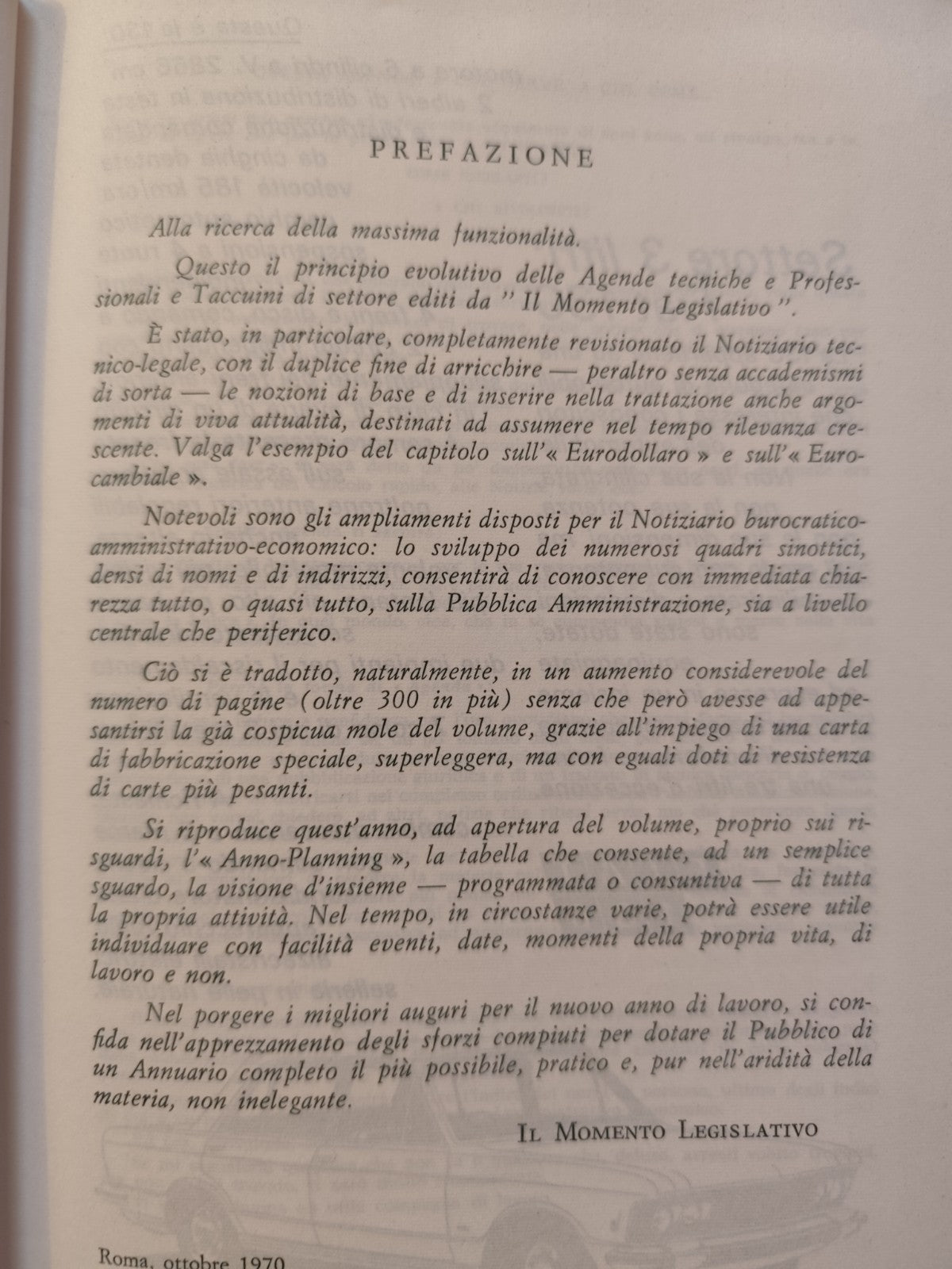 Agenda bancaria Banca di credito agrario di Ferrara, Luciano Stupazzini 1971
