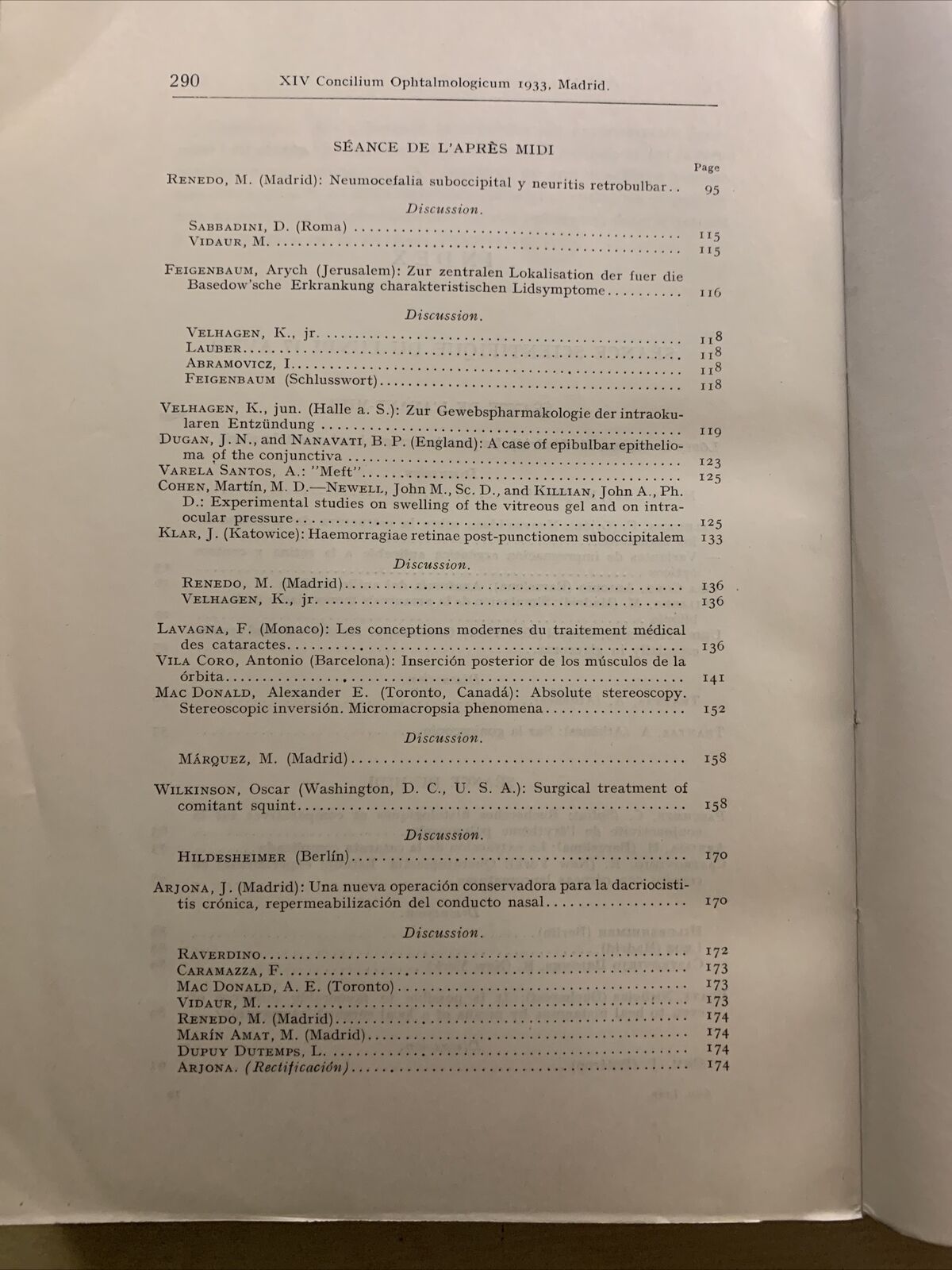 TUBERCULOSIS DEL IRIS Y DEL CUERPO CILIAR - concilium ophtalmologicum 1933 #