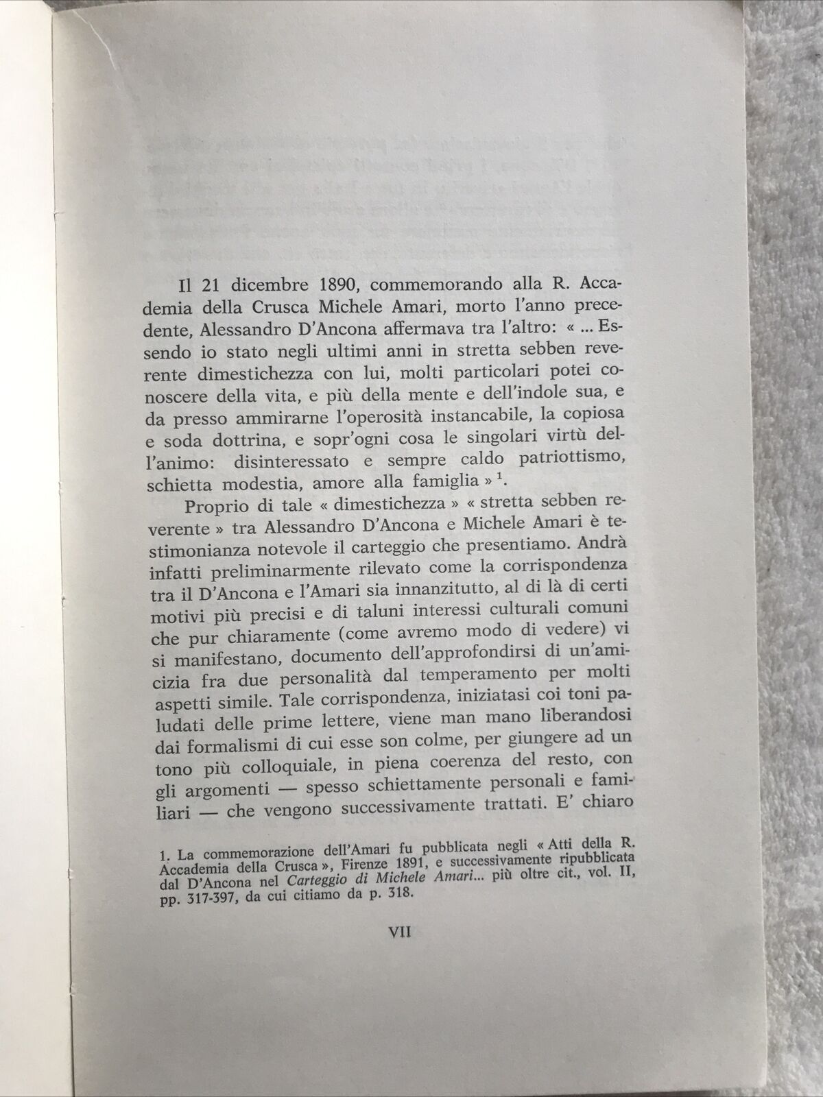 D'Ancona - Amari. Carteggio D'Ancona. Piero Cudini. AUTOGRAFATO DALL'AUTORE