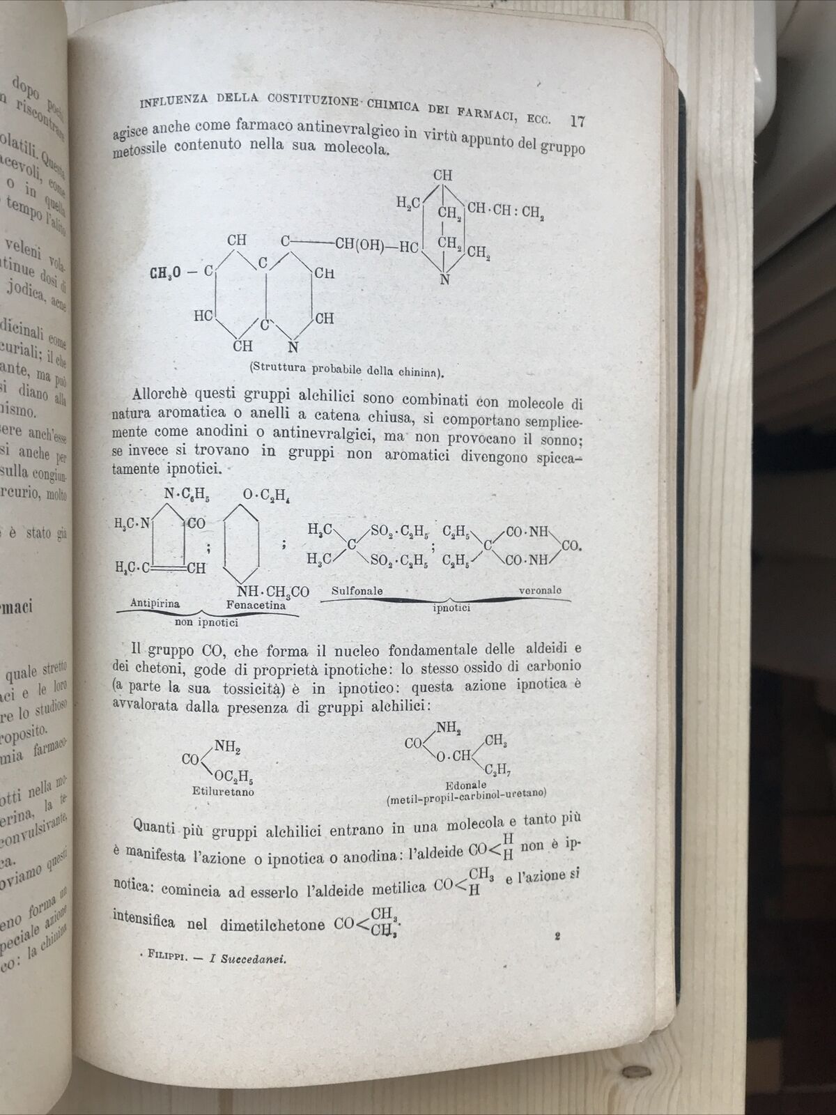 I SUCCEDANEI trattato di farmacoterapia pratica. Prof E. Filippi - Vallardi 1924