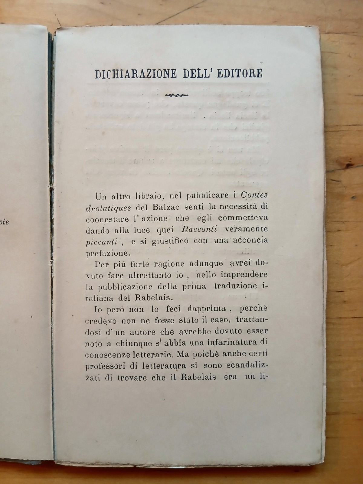 Le opere di Francesco Rabelais - volume quarto. Janunculus - Eschena ed. 1887