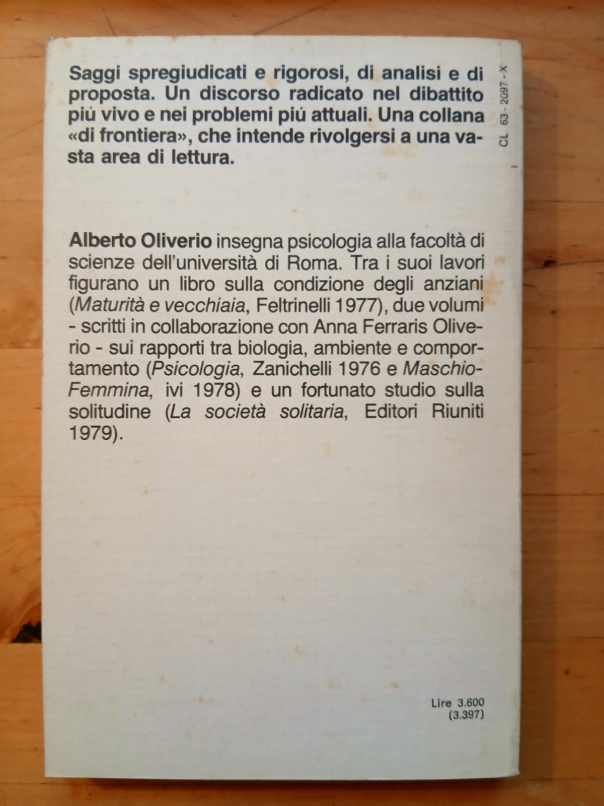 Come nasce un conformista - Alberto Oliverio. Editori Riuniti 1980