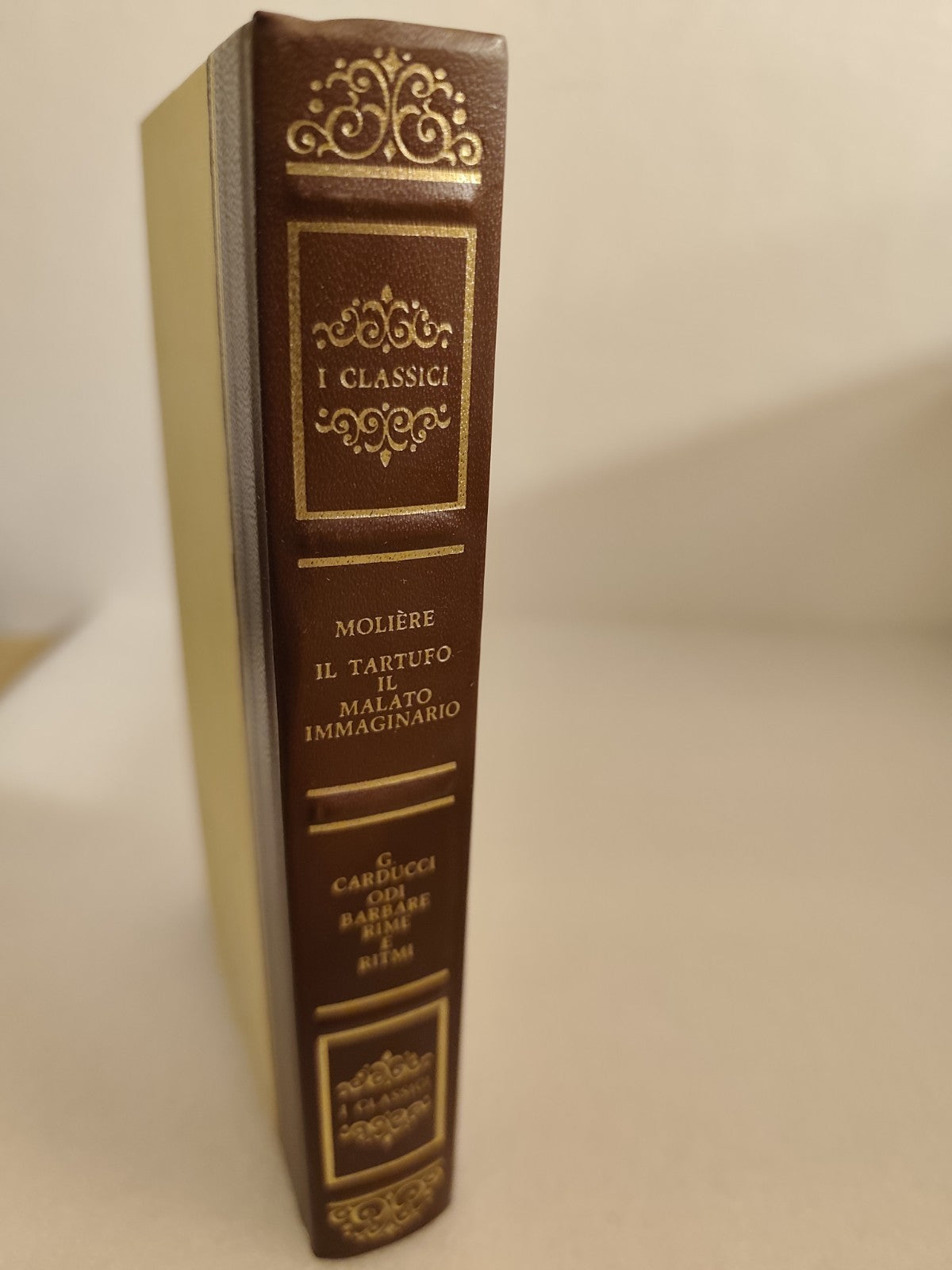 Molière Il Tartufo il Malato immaginario Giosue Carducci Odi barbare Rime e ritm