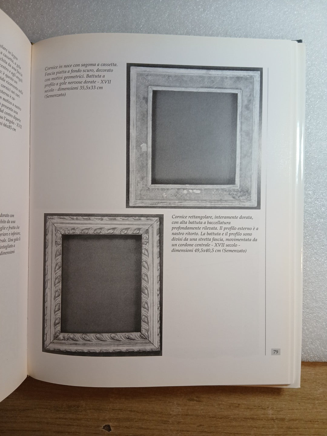Guida all'antiquariato, Le Cornici, De Vecchi editore 1994