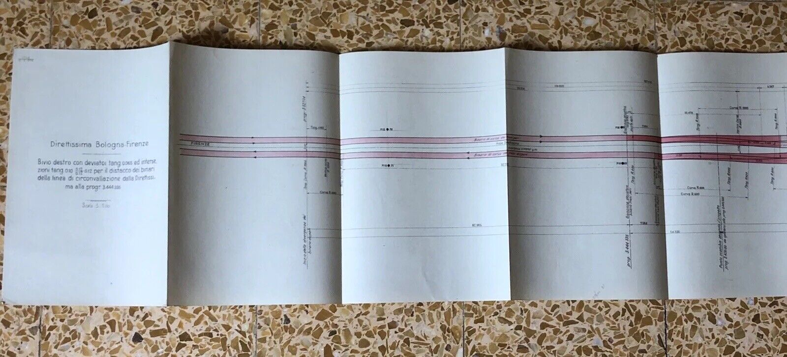 FERROVIE DELLO STATO direttissima Bologna Firenze, deviatoi intersezioni