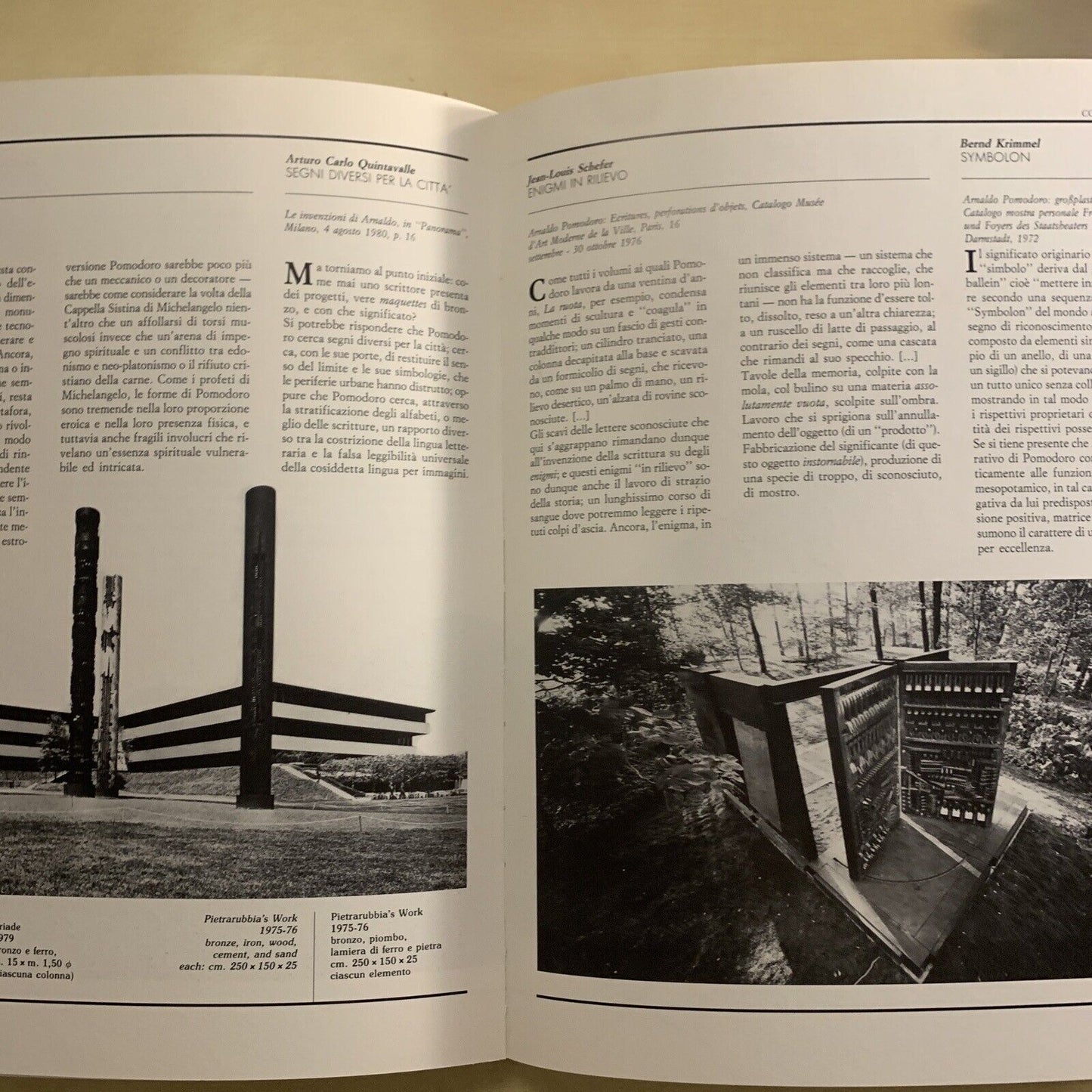 ARNALDO POMODORO - COLPO D'ALA 1988