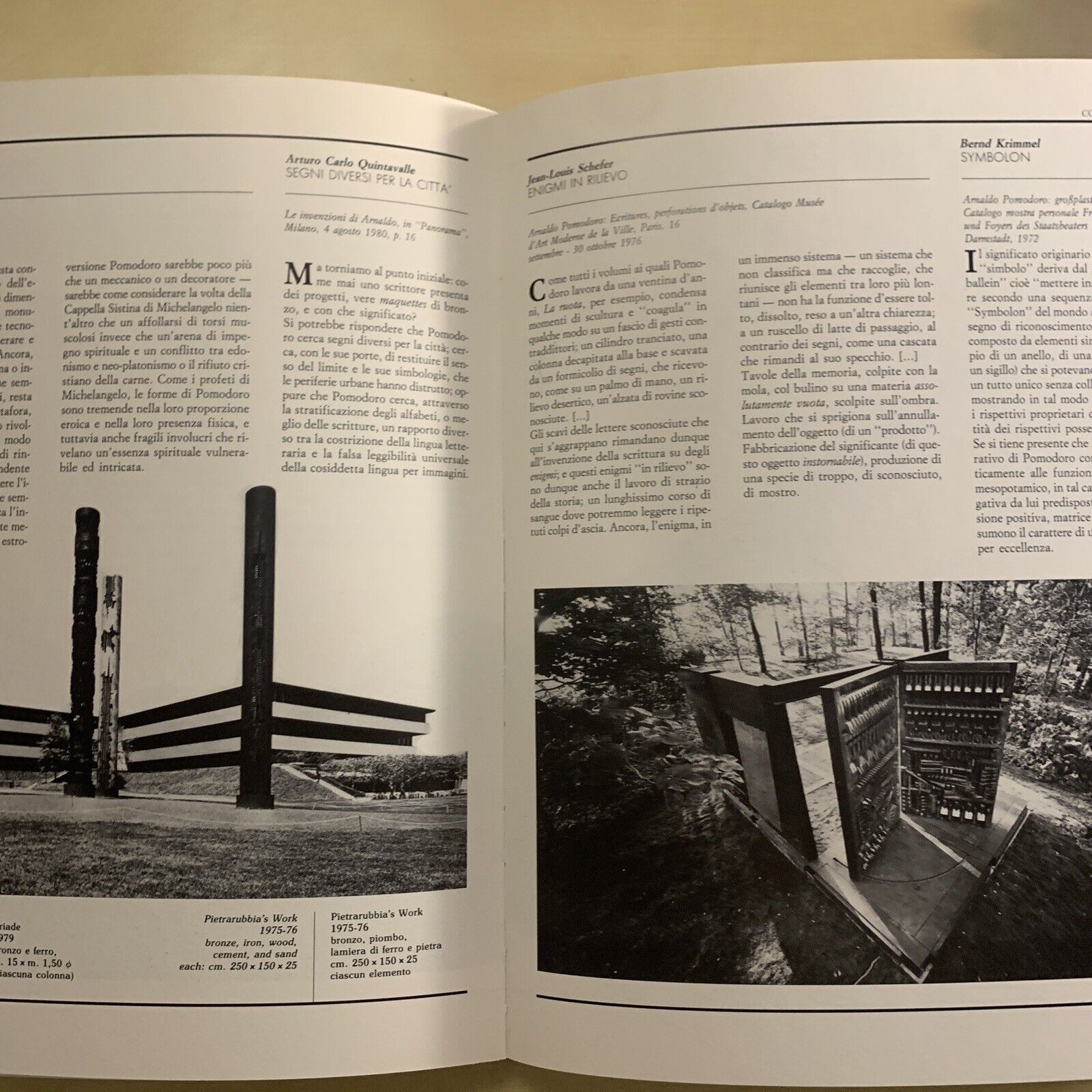 ARNALDO POMODORO - COLPO D'ALA 1988