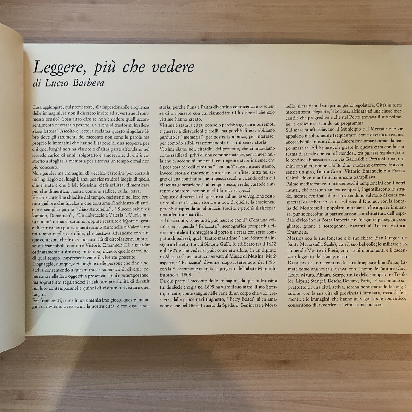 MESSINA le cartoline raccontano. Edizioni G. B. M. 1982. Riproduzioni cartoline