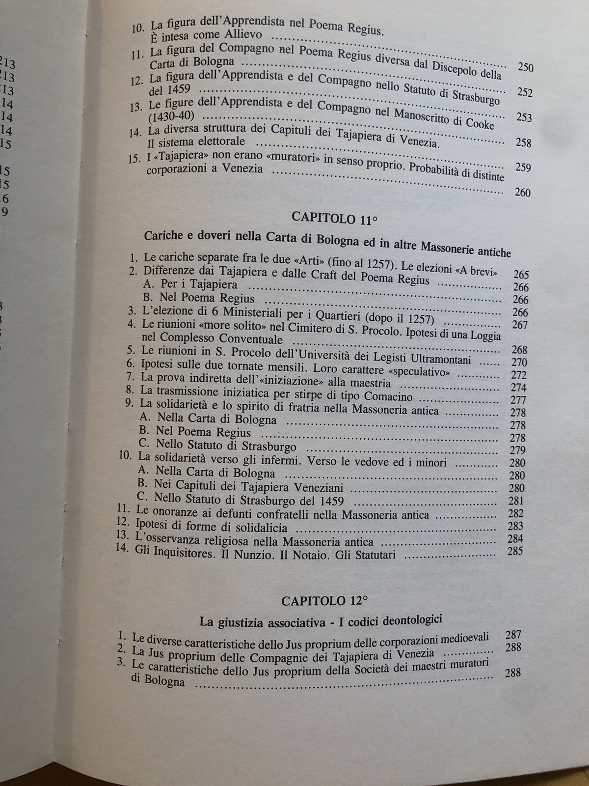 Massoneria antica, Eugenio Bonvicini. Dalla carta di Bologna del 1248 agli antic