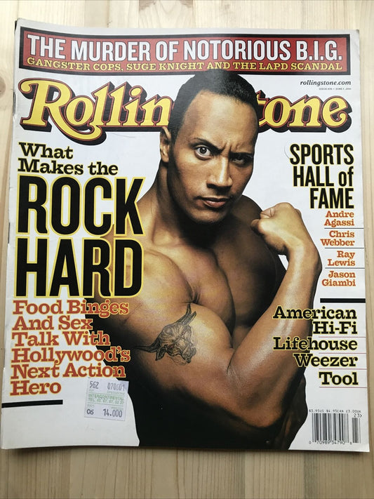 Rolling Stone Magazine Issue- Dwayne The Rock Johnson # 870, June 7, 2001 #