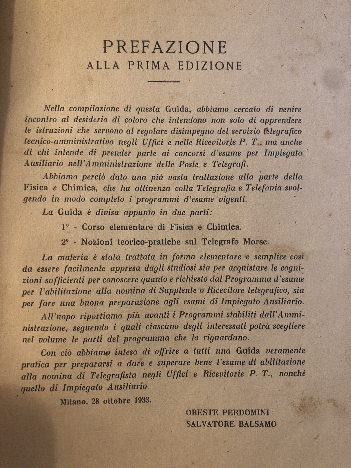 Guida teorico pratica di telegrafia Sistema Morse istituto grafico Bertello 1948