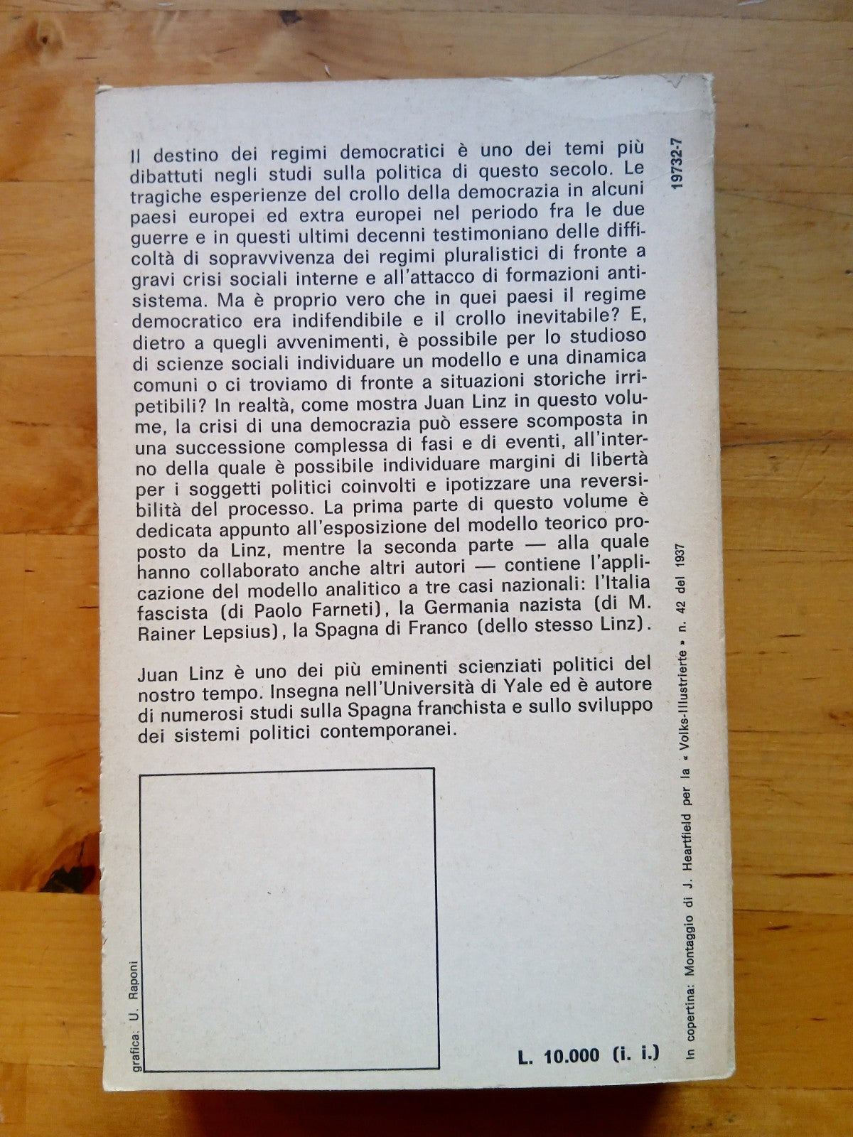 La caduta dei regimi democratici - Juan J. Linz - Il Mulino 1981
