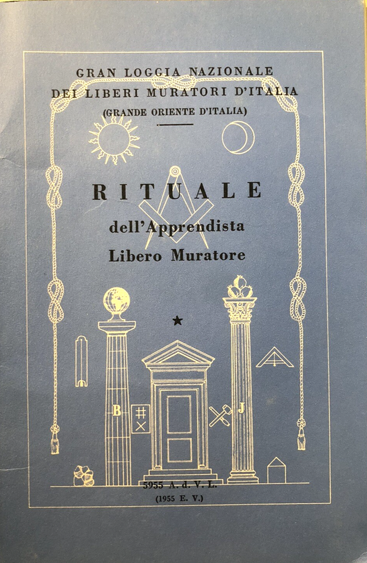 Rituale dell'apprendista libero muratore 1955