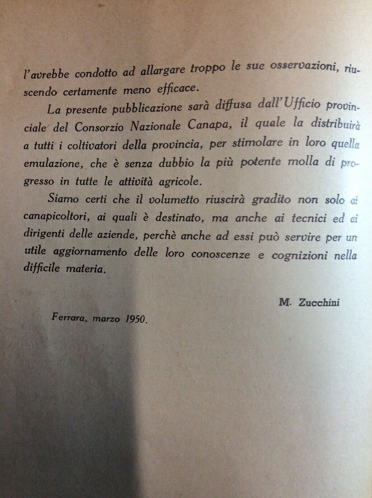 LA LAVORAZIONE RUSTICA DELLA CANAPA DAL TAGLIO ALLA STADERA - G. RAGAZZI 1950