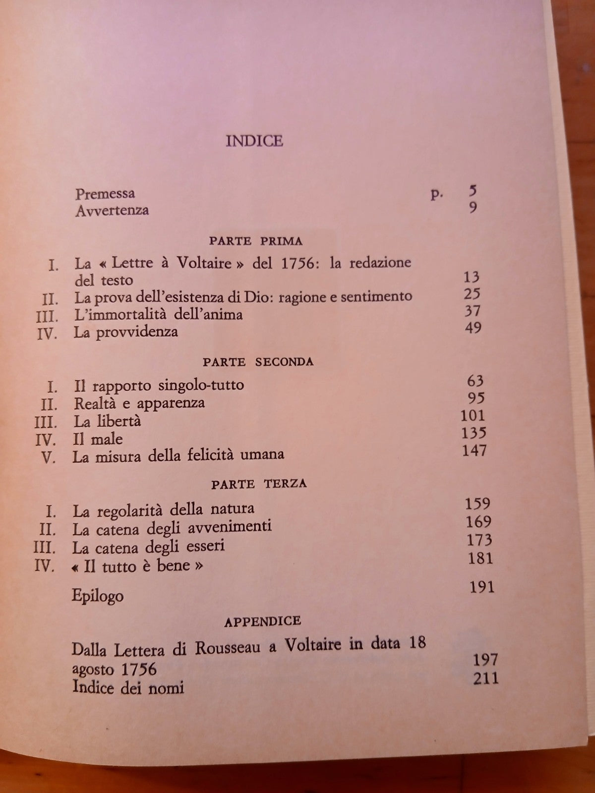 L'ottimismo di Jean - Jacques Rousseau - Sansoni editore 1982