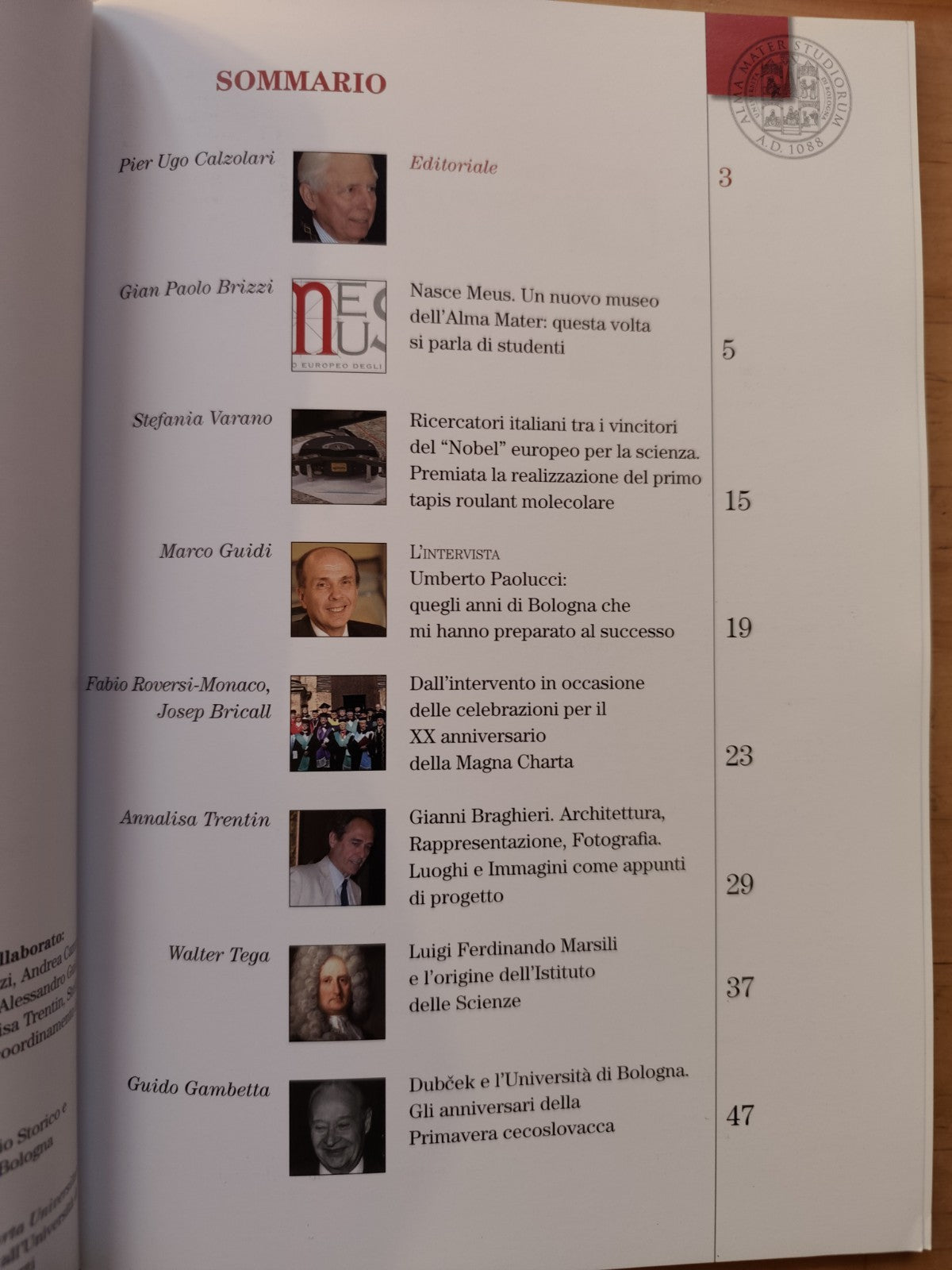A.D. 1088 rivista dell'Università di Bologna 2008 University of Bologna Magazine