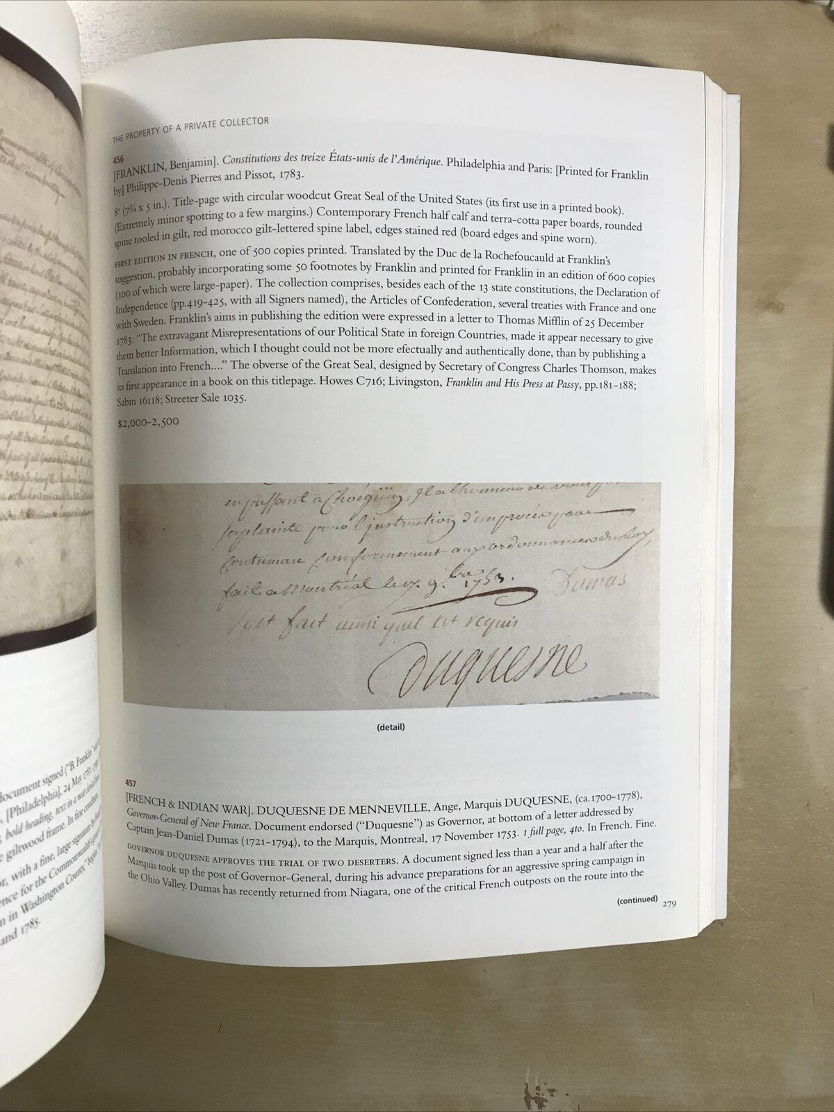 Fine Printed Books Manuscripts including Americana AUCTION CATALOG Christie's