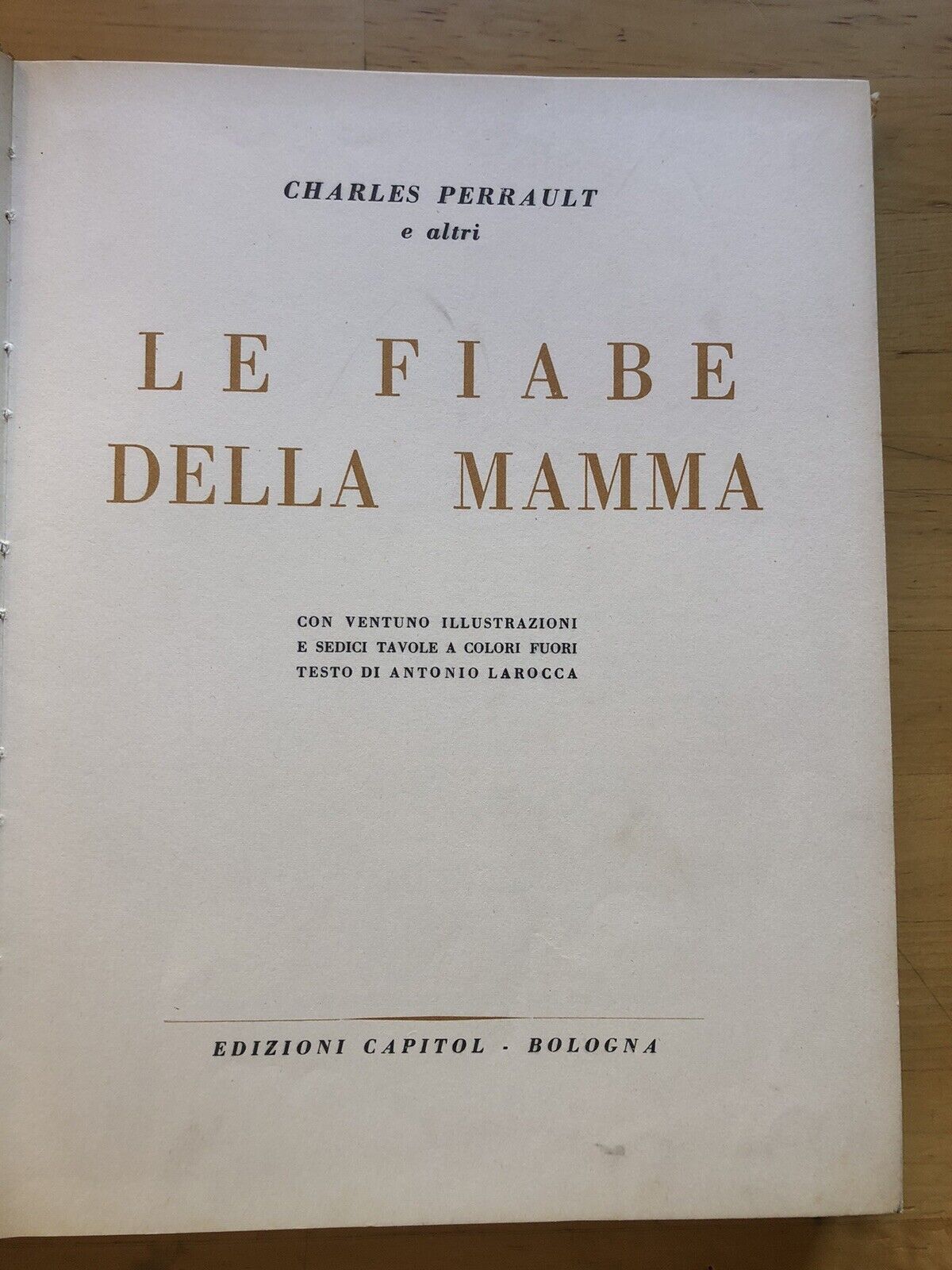 Le fiabe della mamma, Charles Perrault e altri, edizioni Capitol 1964
