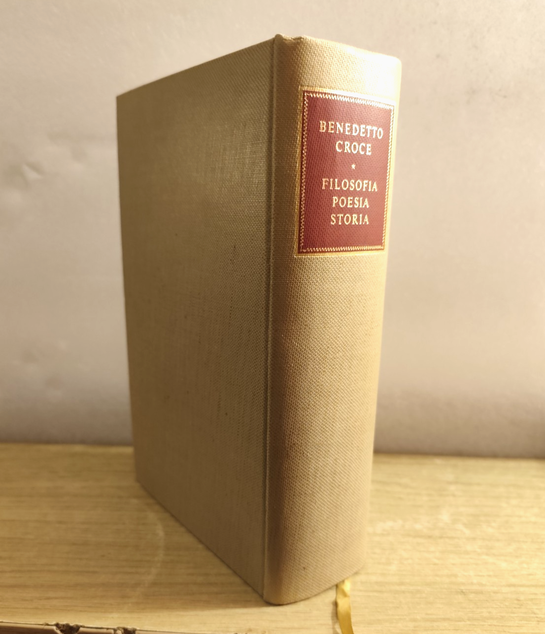 Filosofia Poesia Storia - Benedetto Croce - Riccardo Ricciardi ed. 1951