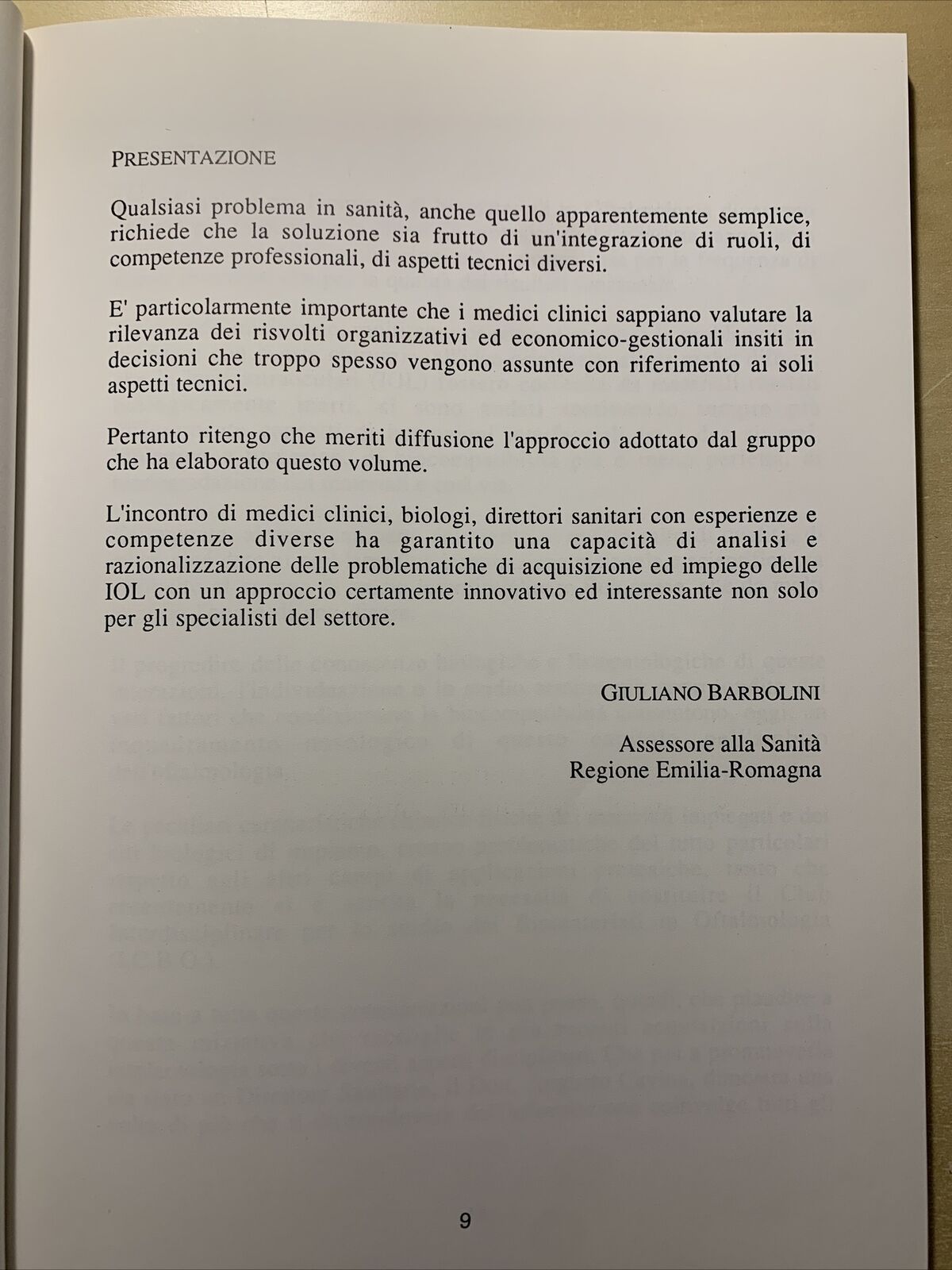 COME APRIRE GLI OCCHI SULLE IOL - CAVINA, M. GATTI, P. VERSURA, S. VOLANTI #