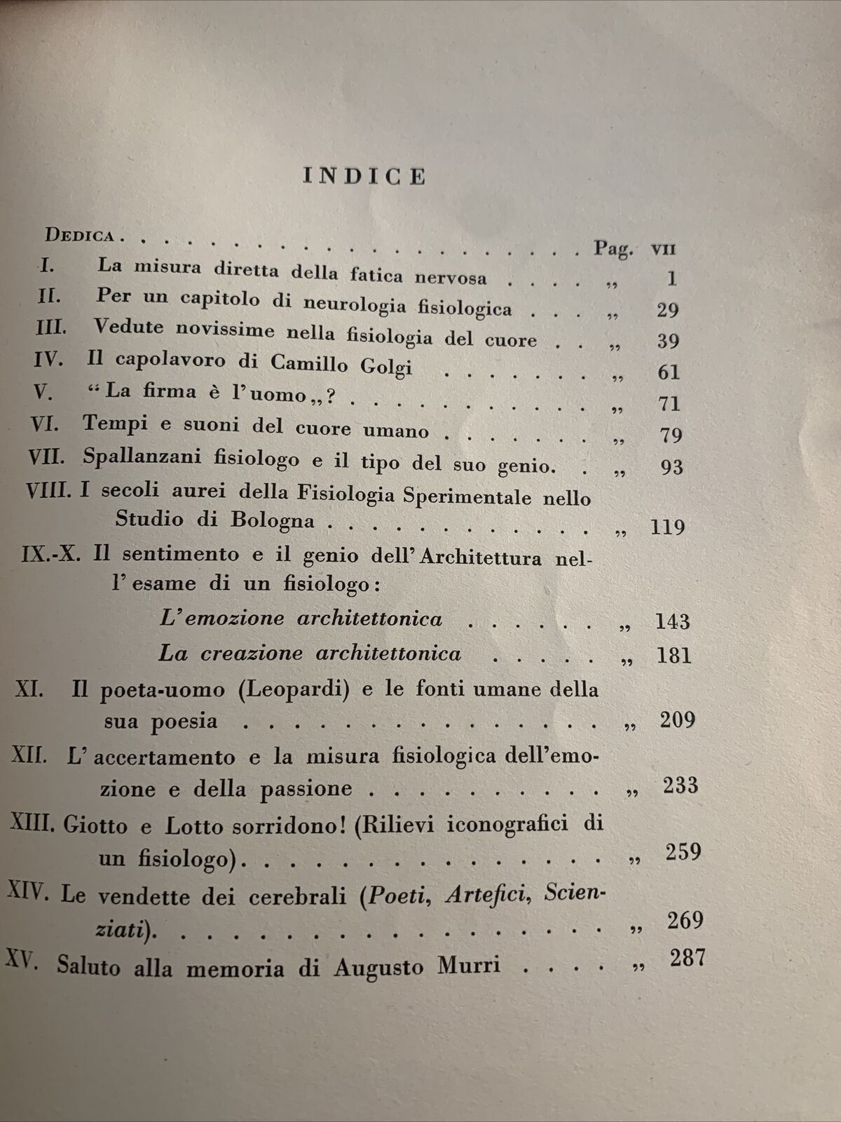 NELL'ESTETICA E NELLA SCIENZA - Patrizi M. saggi della terza serie 1925 - 1932 #