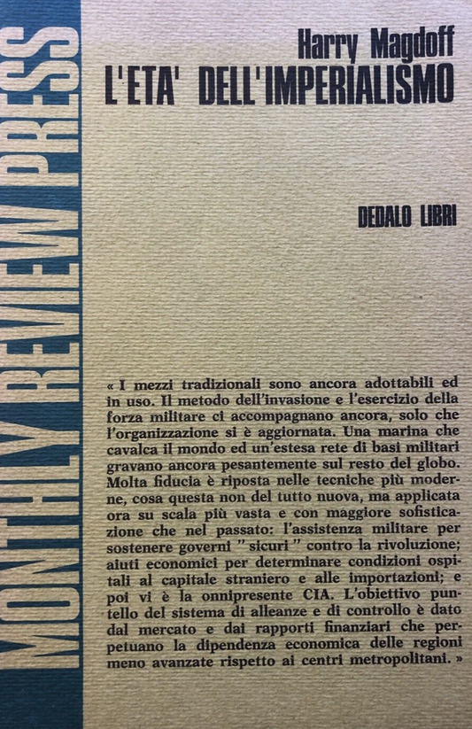 L'età dell'Imperialismo, Harry Magdoff - Dedalo Libri 1971