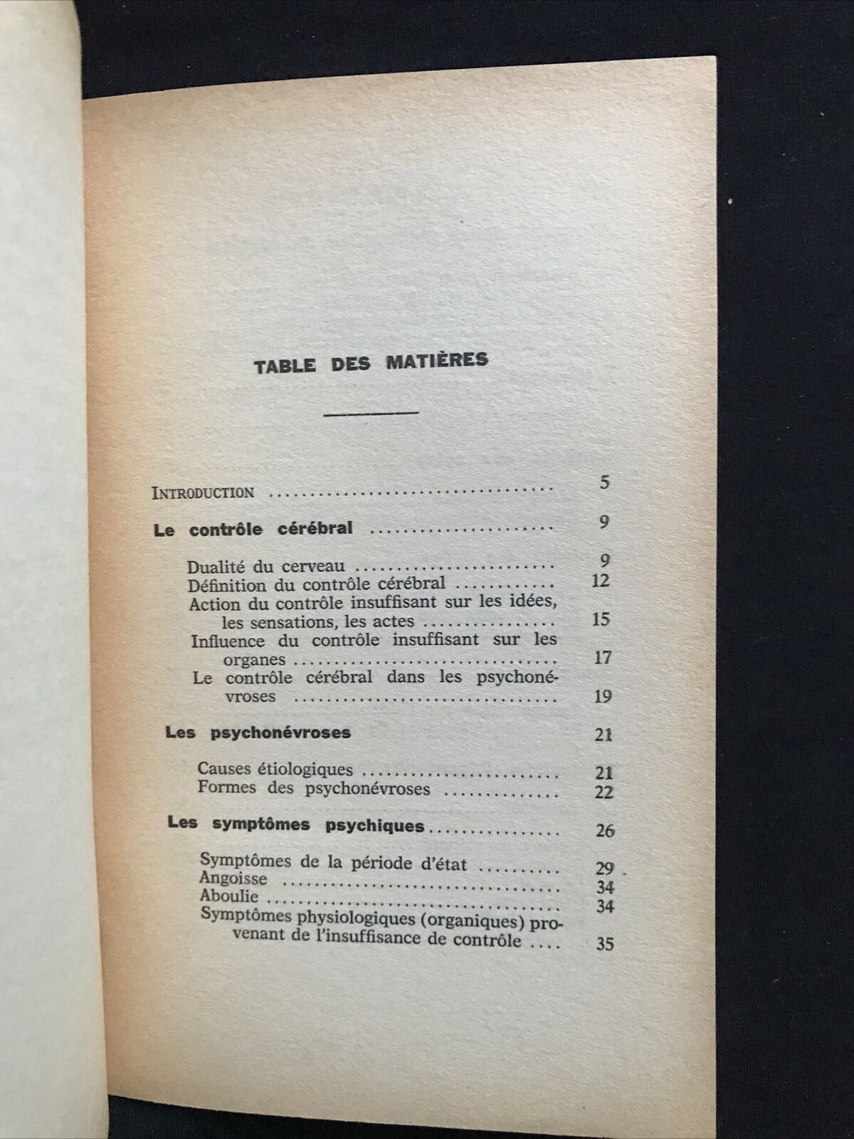 Traitement des Psychonévroses, Dr Roger VITTOZ, J.B. Bailliére et fils ed. 1967