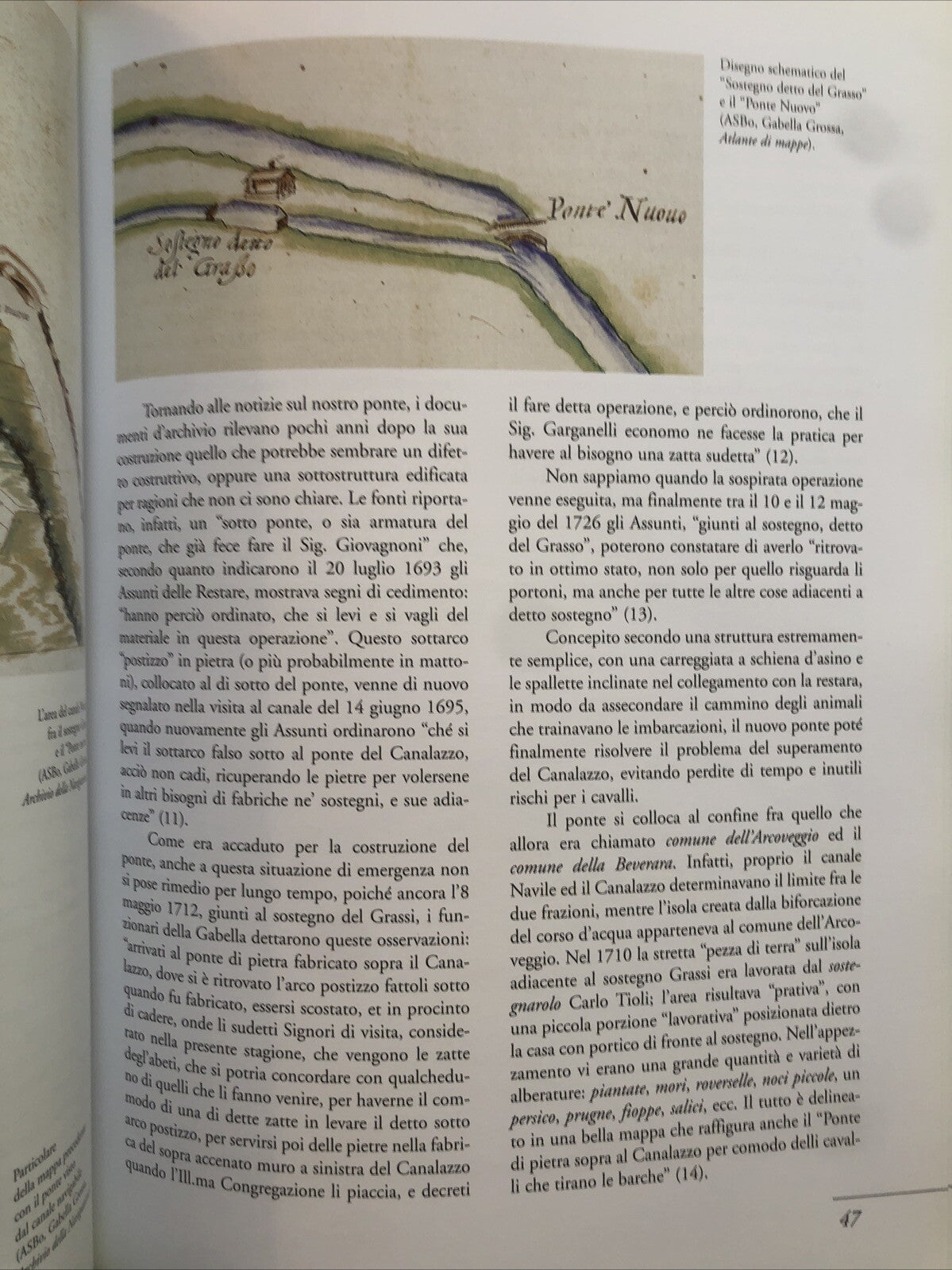 Il ponte Nuovo sul Navile di Bologna detto Ponte della Bionda, F. Giordano Costa