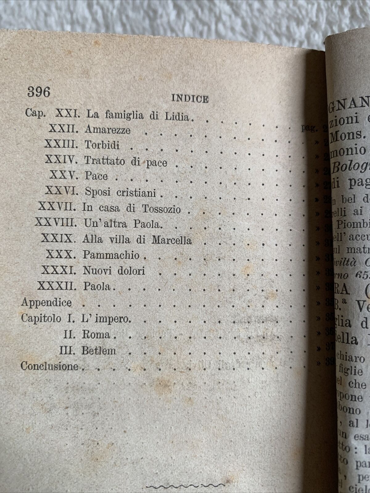 Paola rose e spine della chiesa del IV secolo per una figlia della carità  1879