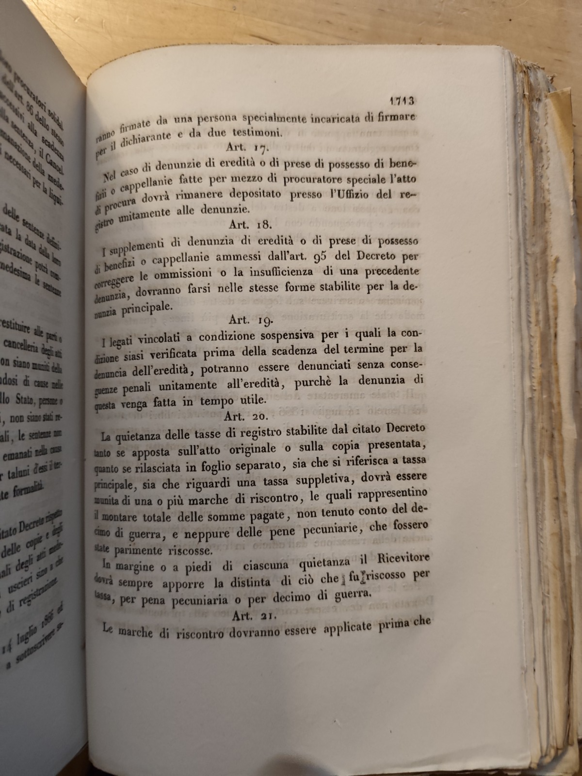 Leggi e decreti del Regno D'Italia 1866 - raccolta ufficiale - Stamperia Reale