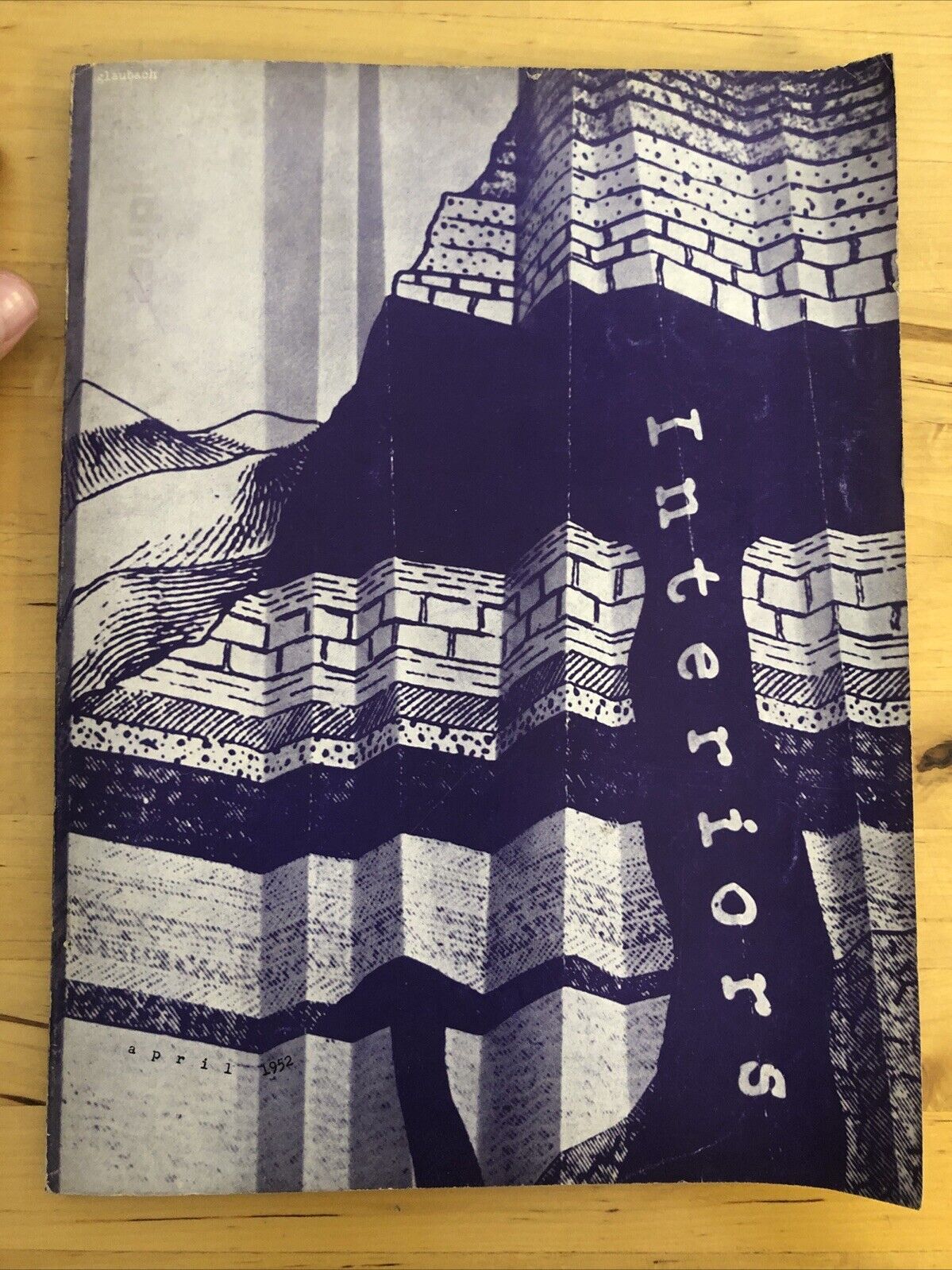 INTERIORS MAGAZINE APRIL 1952 Olga Gueft - Interiors, design, architecture