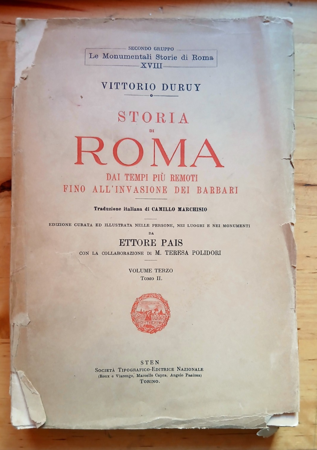 Storia di Roma dai tempi più remoti all'invasione dei barbari - vol. 3 tomo 2