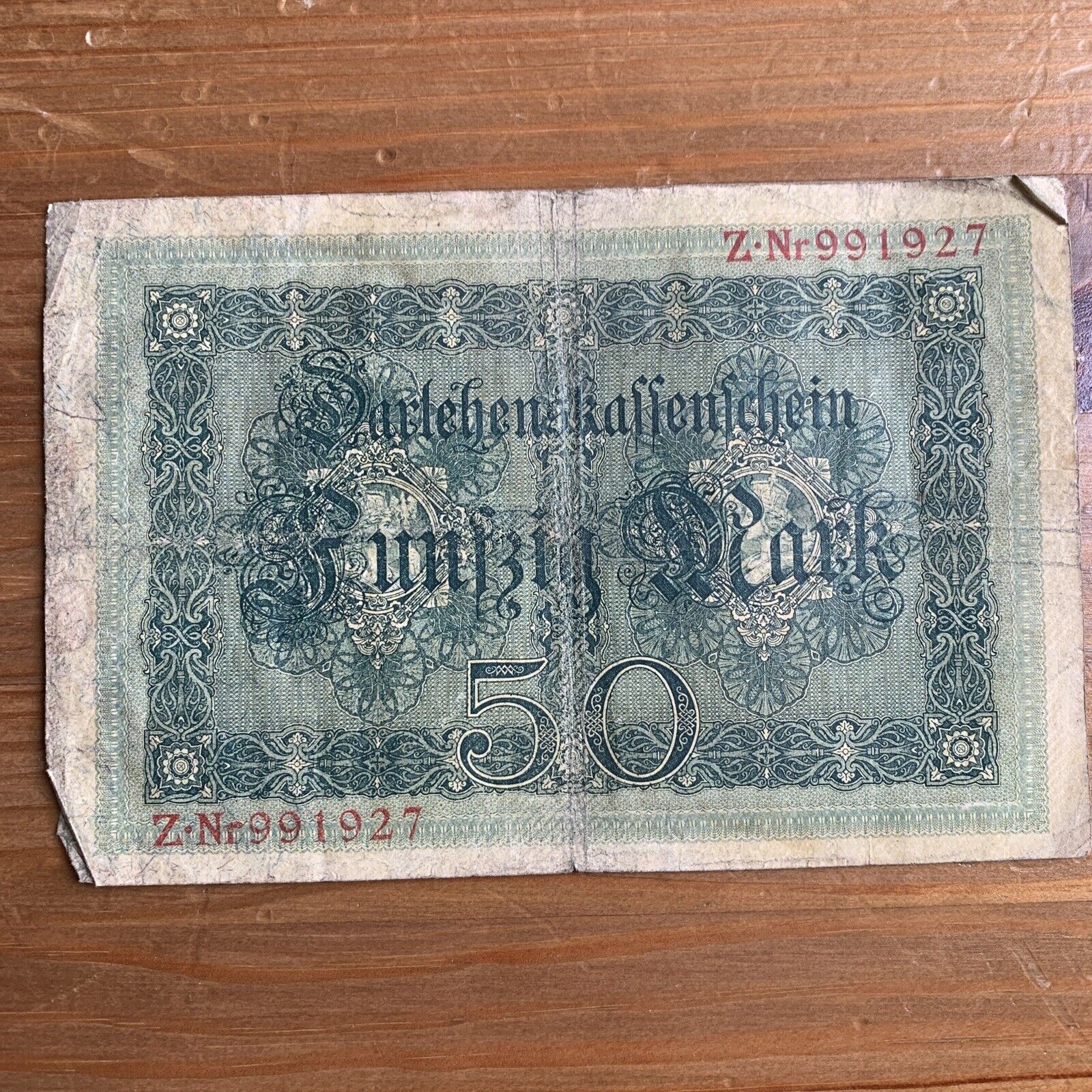 50 funfzig mark - Germany 1914 Reich Banknote