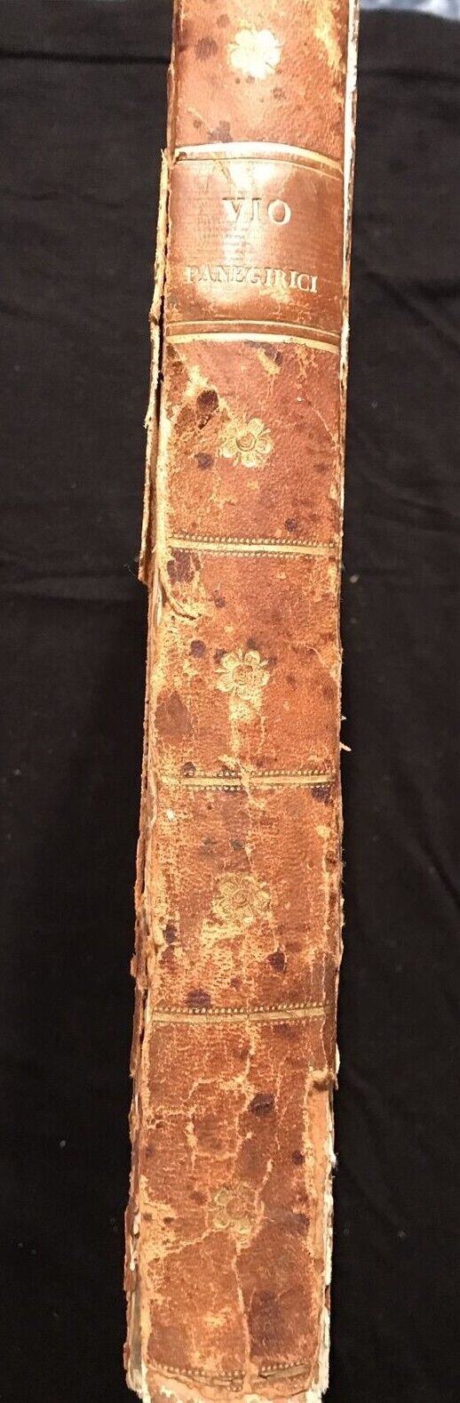 PANEGIRICI DELL'ABATE BARTOLAMEO VIO, stamperia curti 1779 Venezia.