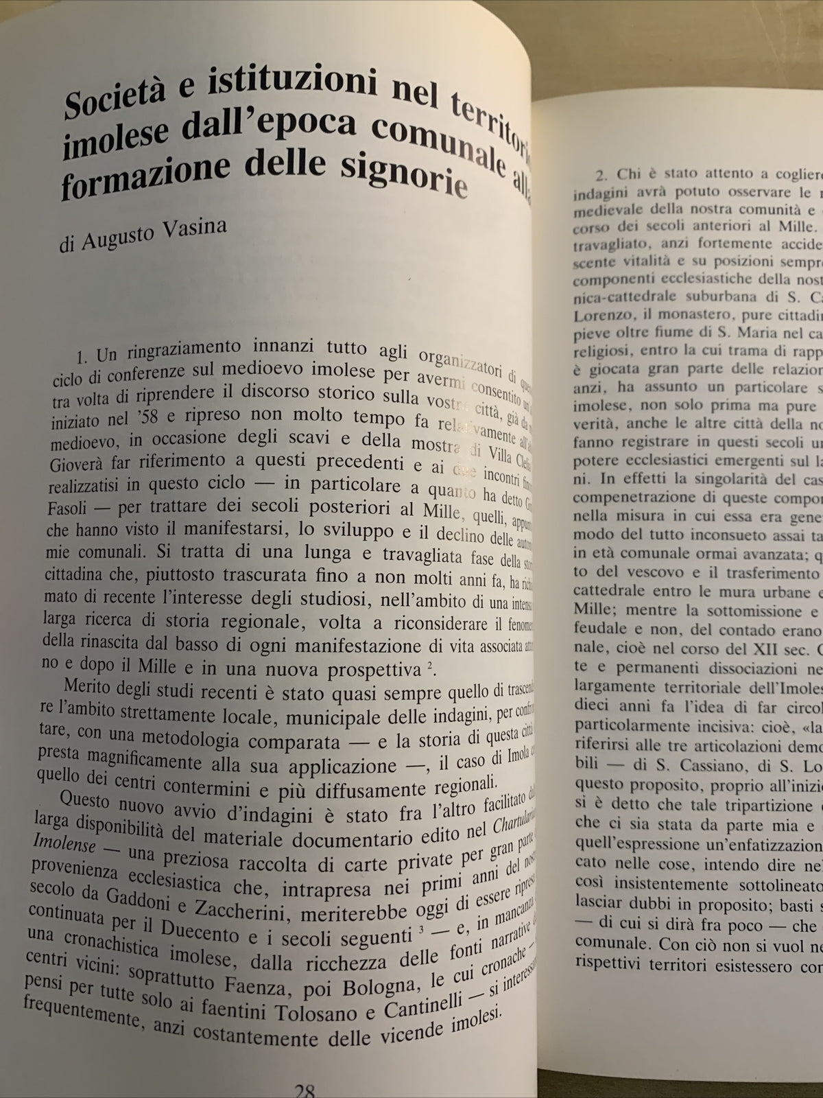 MEDIOEVO IMOLESE, University press Bologna 1982 - AA. VV.