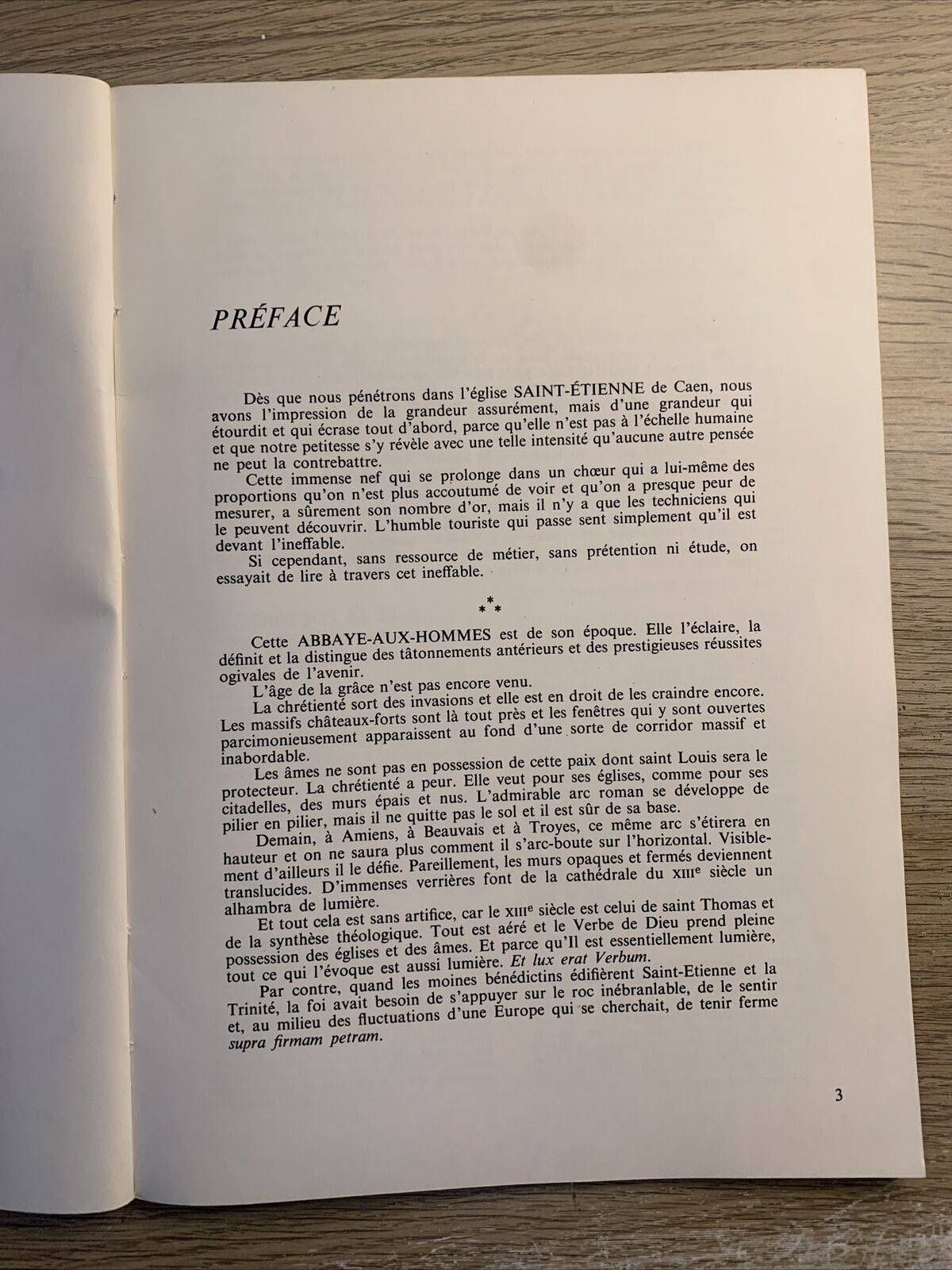 L'ABBAYE AUX HOMMES, Pierre Gouhier. Saint-Etienne de Caen. Cefag 1960