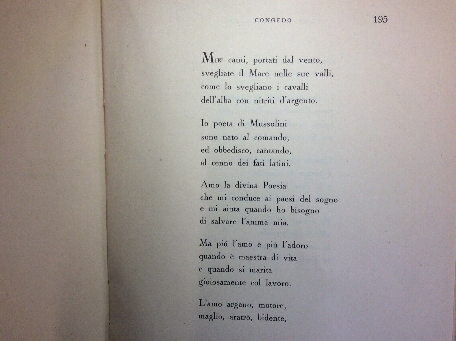 CANTI MEDITERRANEI, MEVIO GABELLINI, CAVALLERI EDITORE 1937