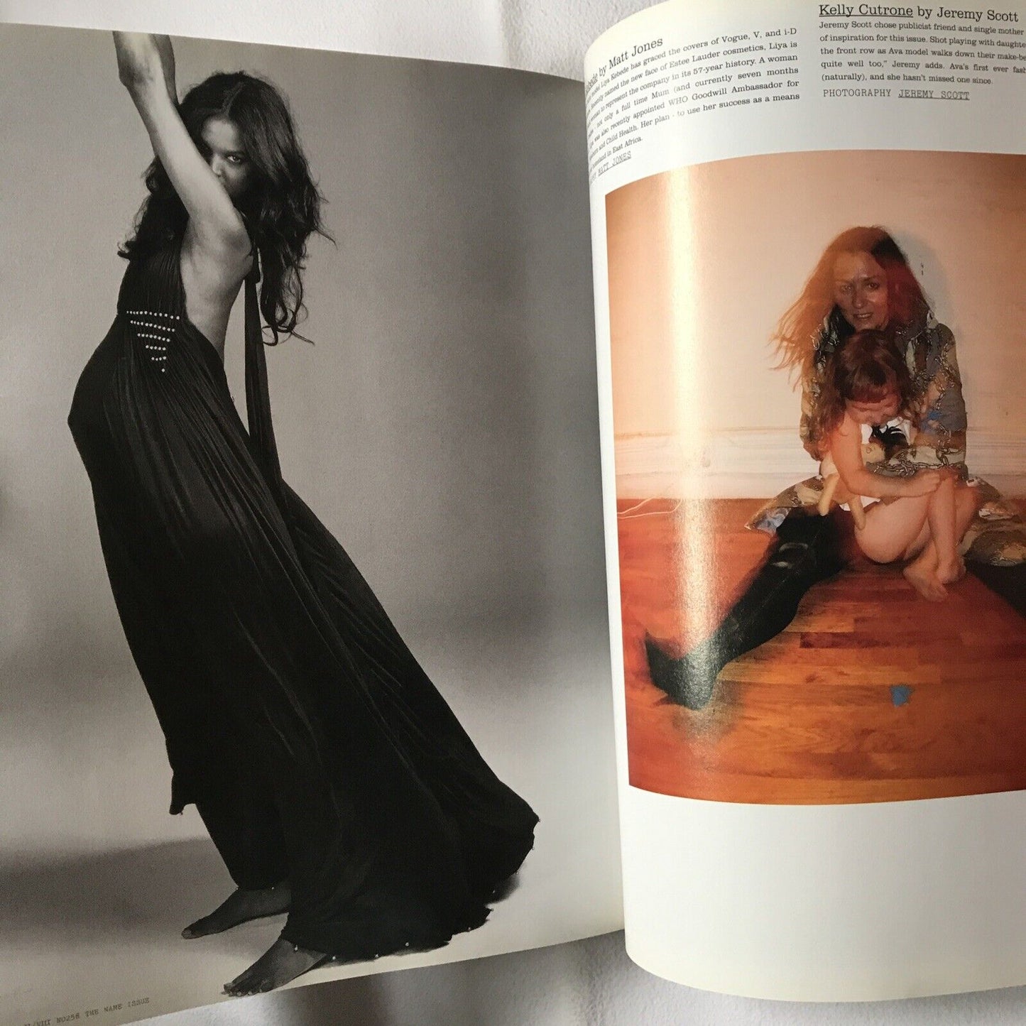 KATE MOSS - The name issue no. 258 i-D magazine september  2005. Stella Tennant