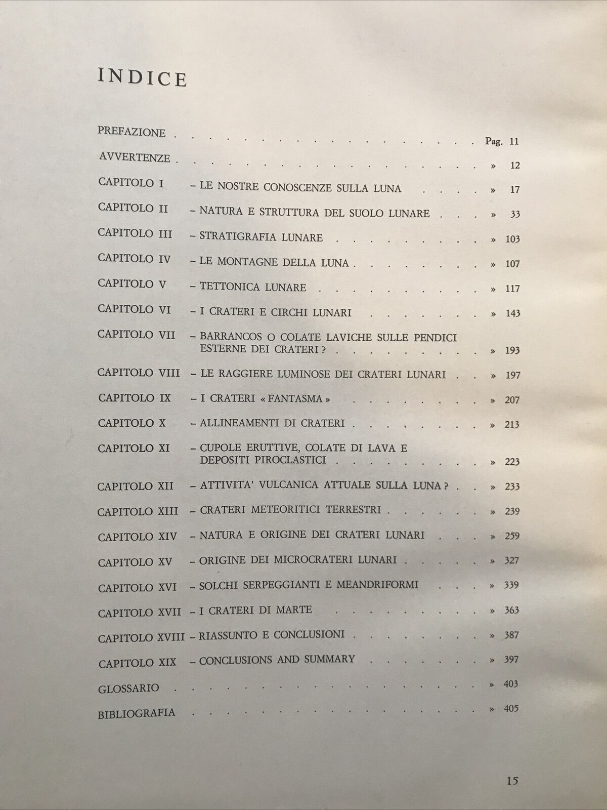 VULCANI E BOLIDI SULLA LUNA E SU MARTE - Piero Leonardi, Vallagarina ed. 1971