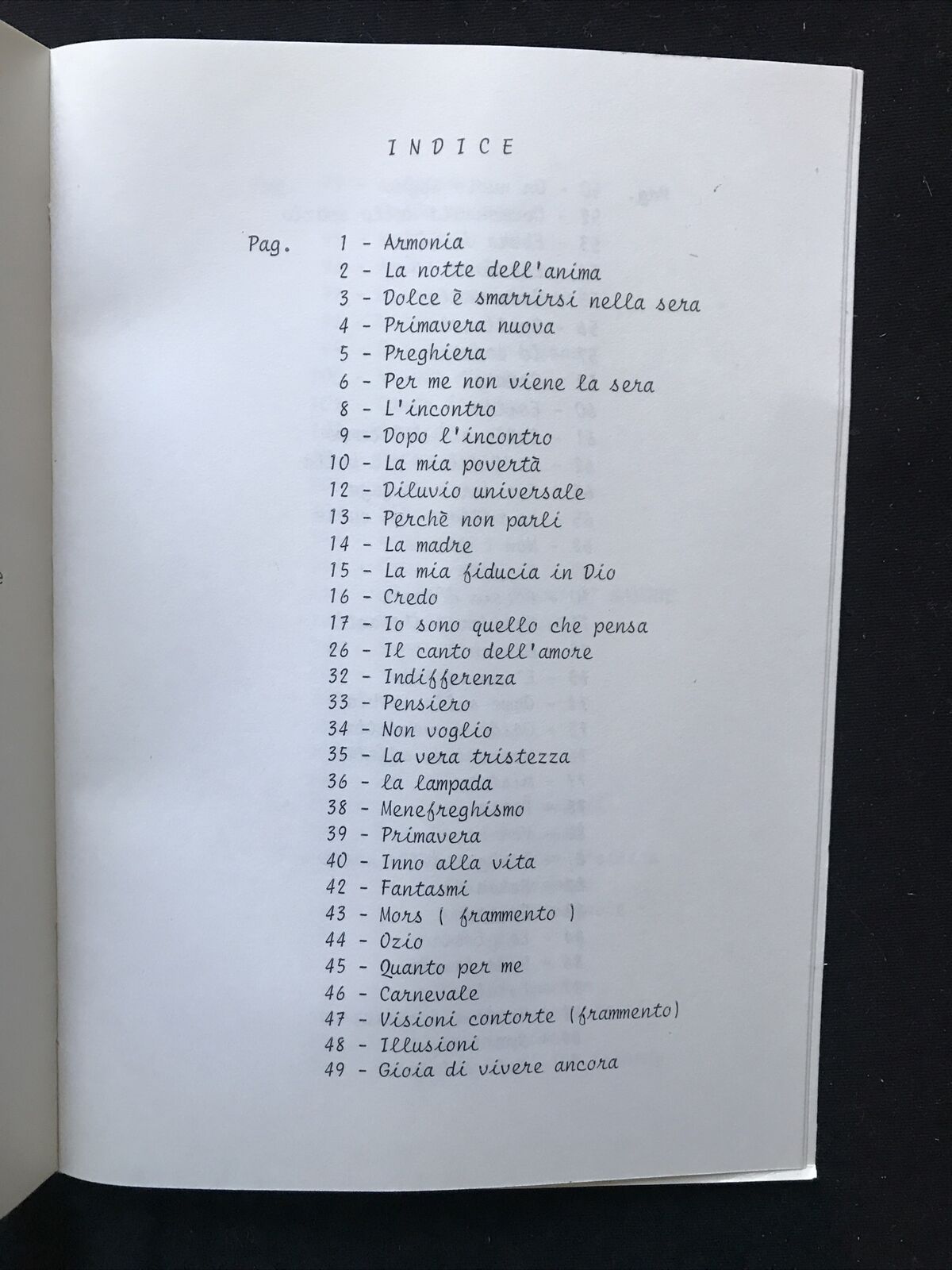 LIRICHE, PROSA POETICA RACCOLTA - Ettore Conti, sulle ali del vento 1973 #