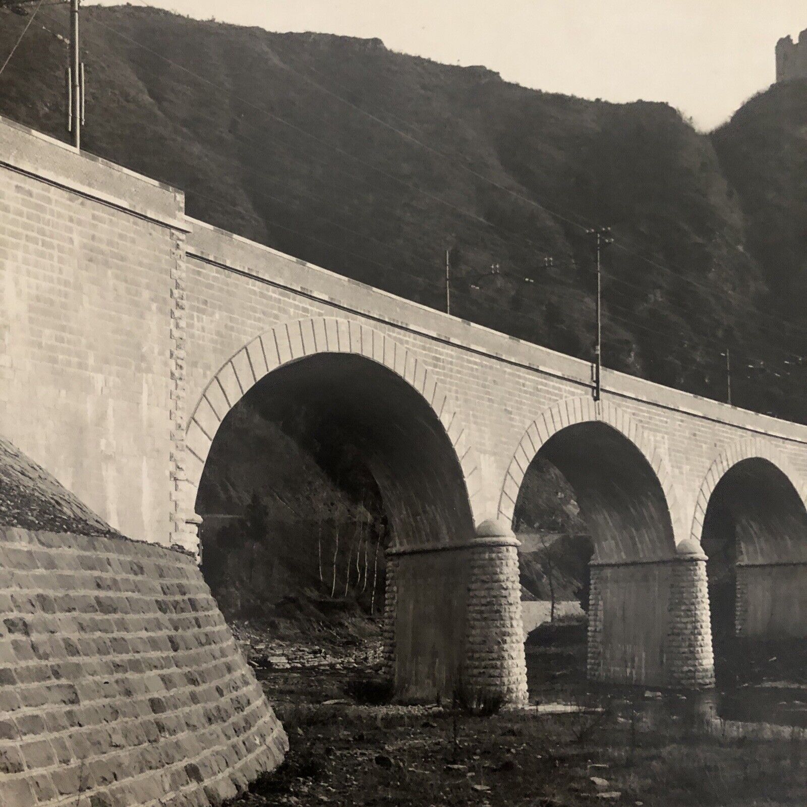 FERROVIE - BISENZIO ROCCA CERBAIA, fotografia originale anni '20 circa