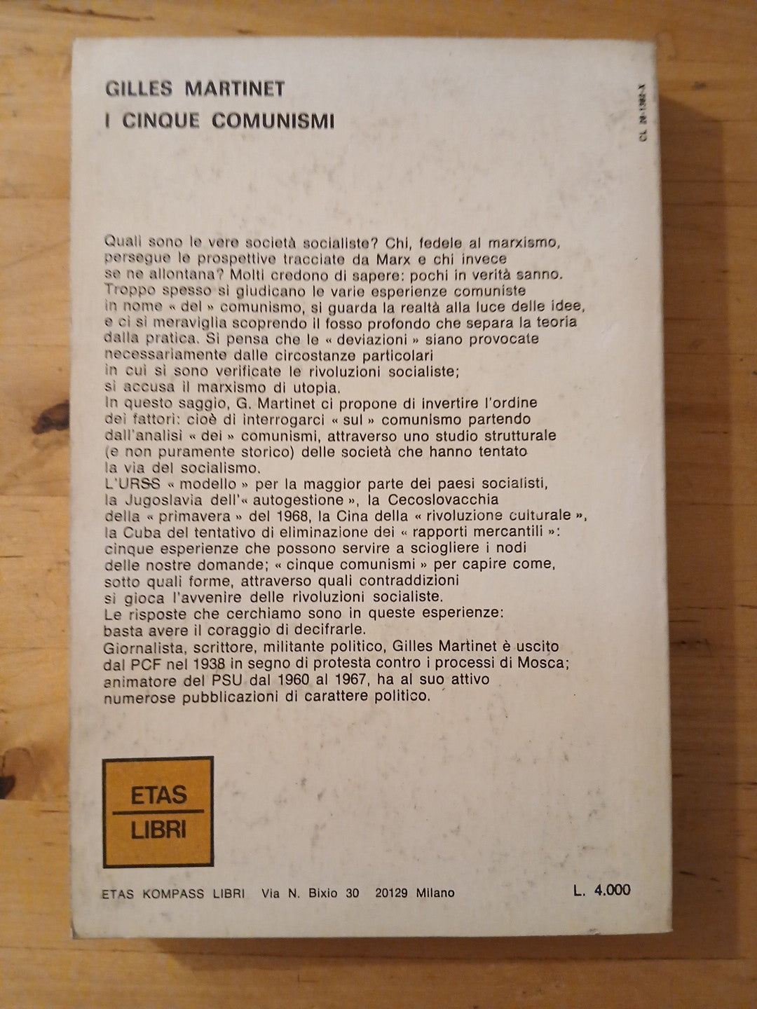 I cinque comunismi - Gilles, Etas Libri 1974
