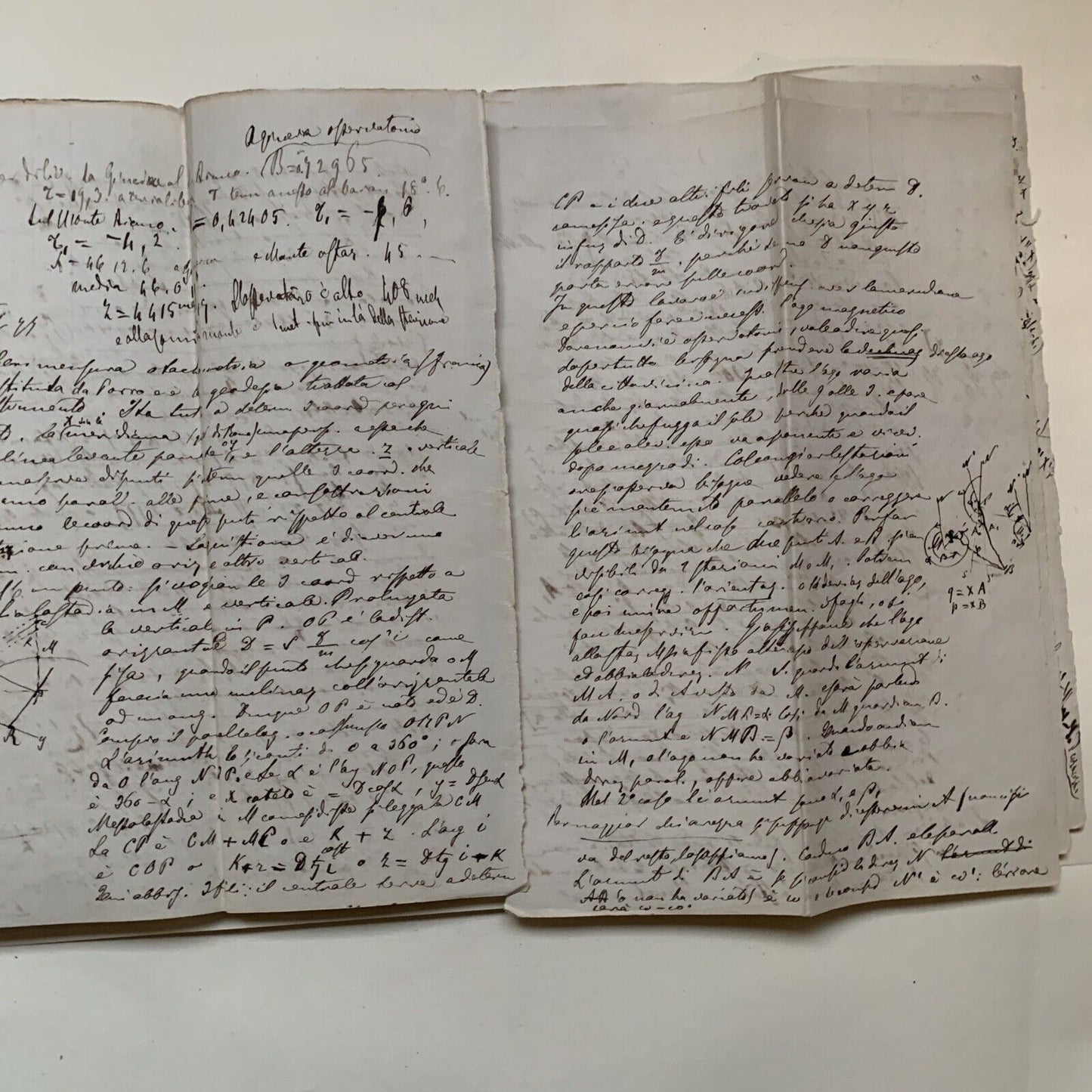 GOBBI BELCREDI Università Pavia 1876, Appunti di suo studente GEODESIA TEORETICA