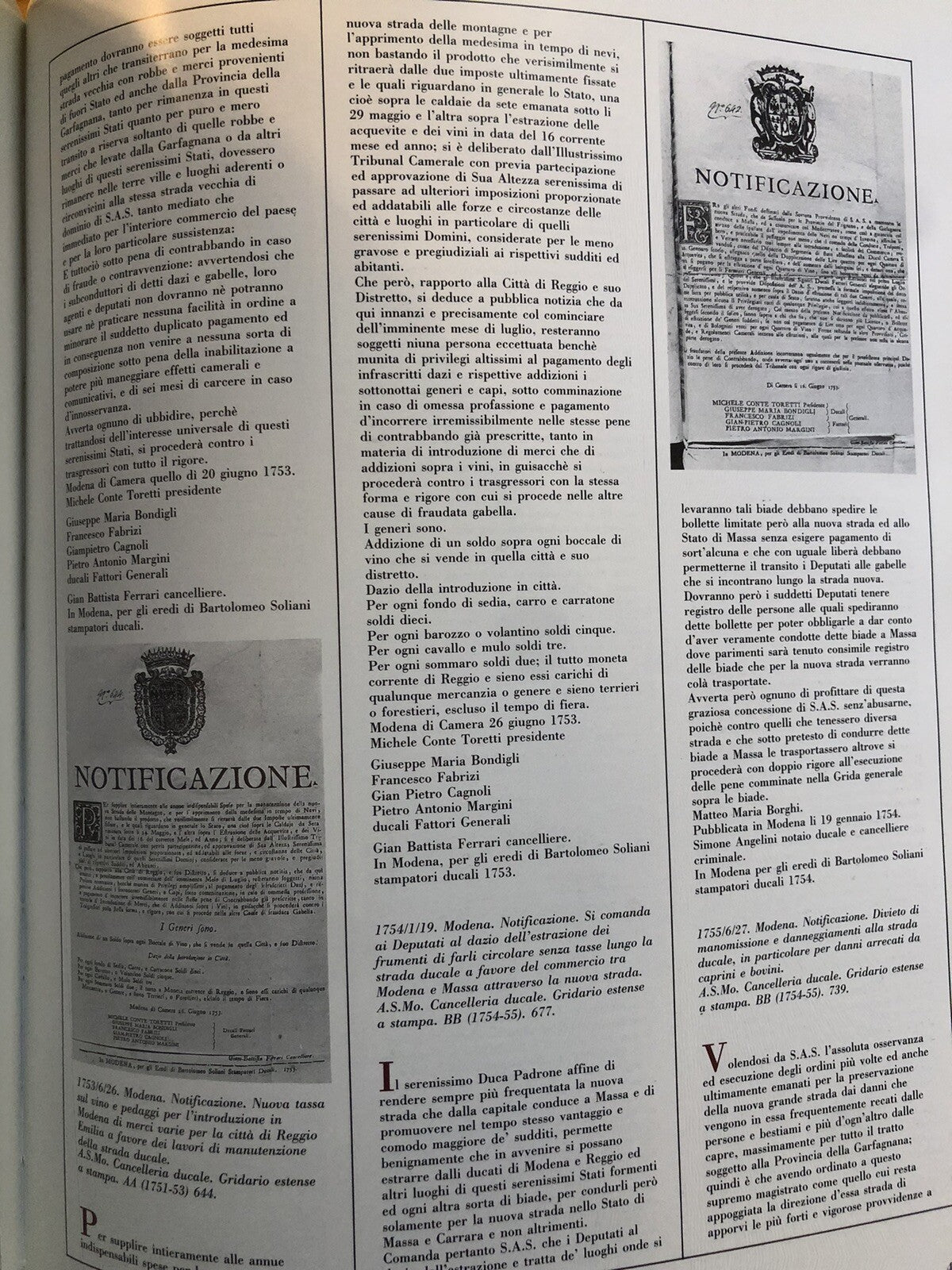 La via Vandelli strada ducale del '700 da Modena a Massa - Artioli editore 1987