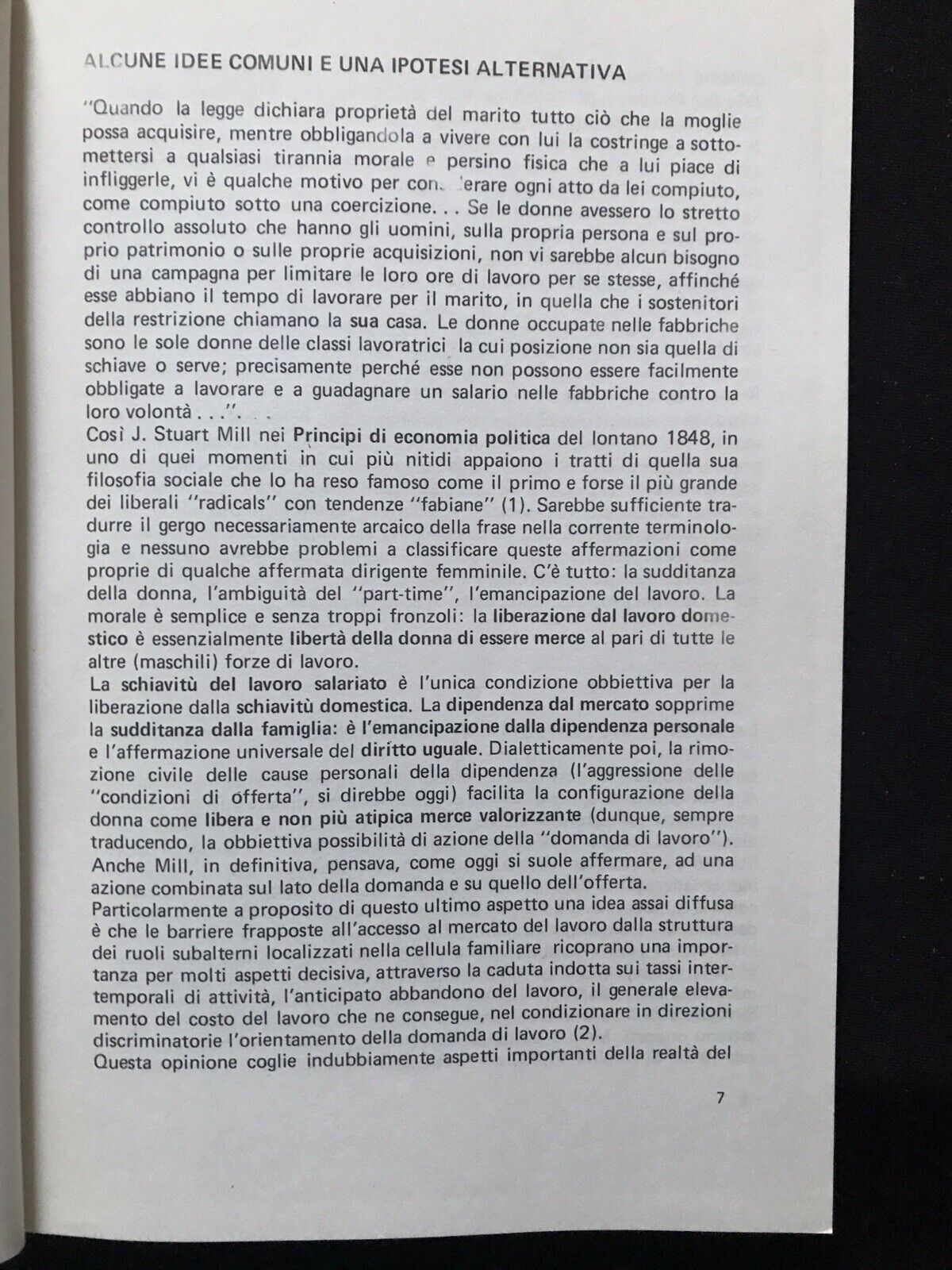Indagine sulla condizione della donna in età lavorativa nella pianura bolognese#