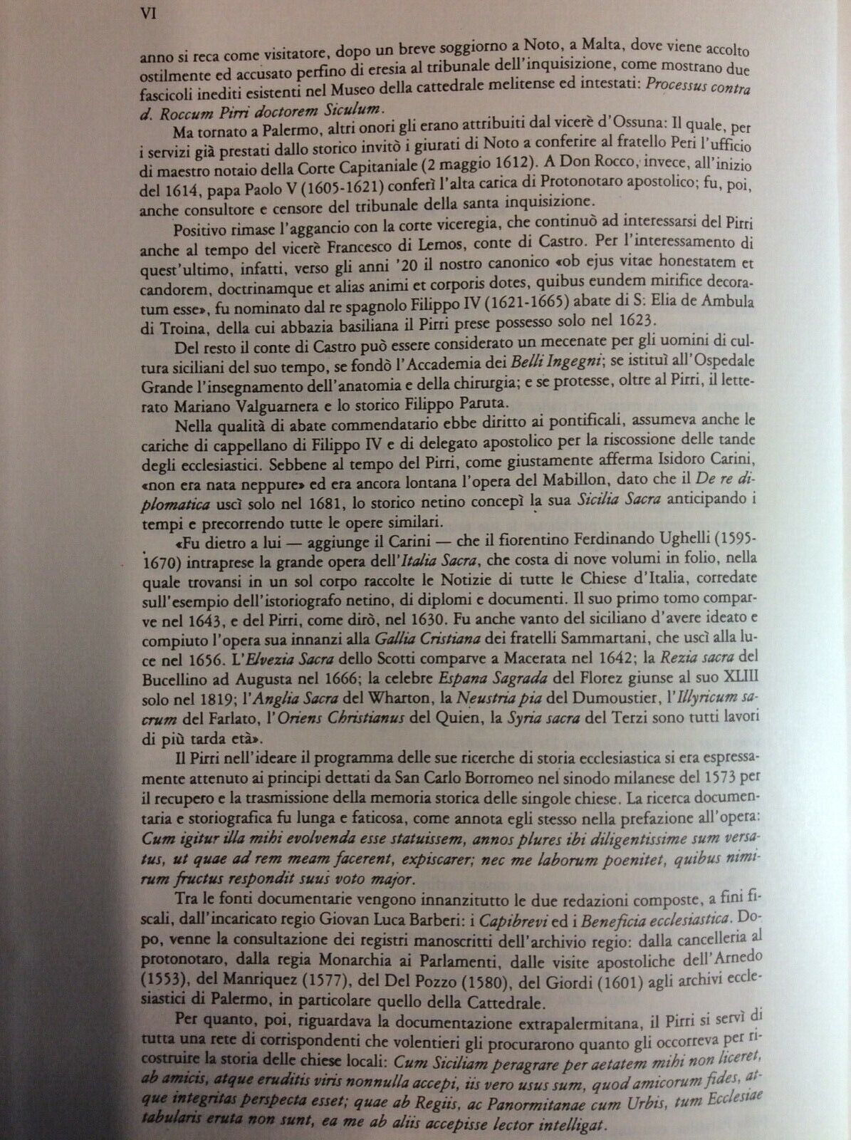 SICILIA SACRA , ROCCO PIRRI , ARNALDO FORNI RISTAMPA ANASTATICA